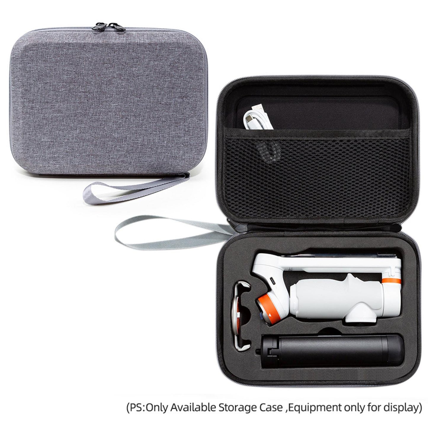 Stabilizer Case Pouch Hard EVA Shell Bag for Flow Stabilizer Handheld Gimbal Grey