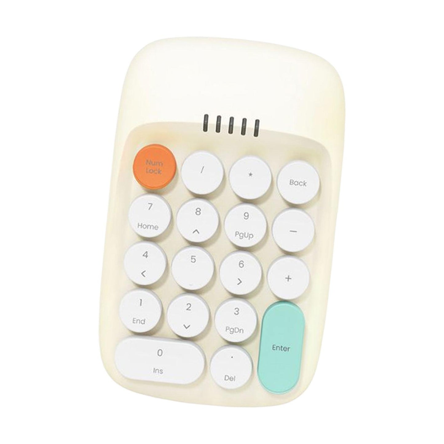 Laptop Number Keyboard for Laptop Rechargeable Accounting 2.4G Number Keypad yellow