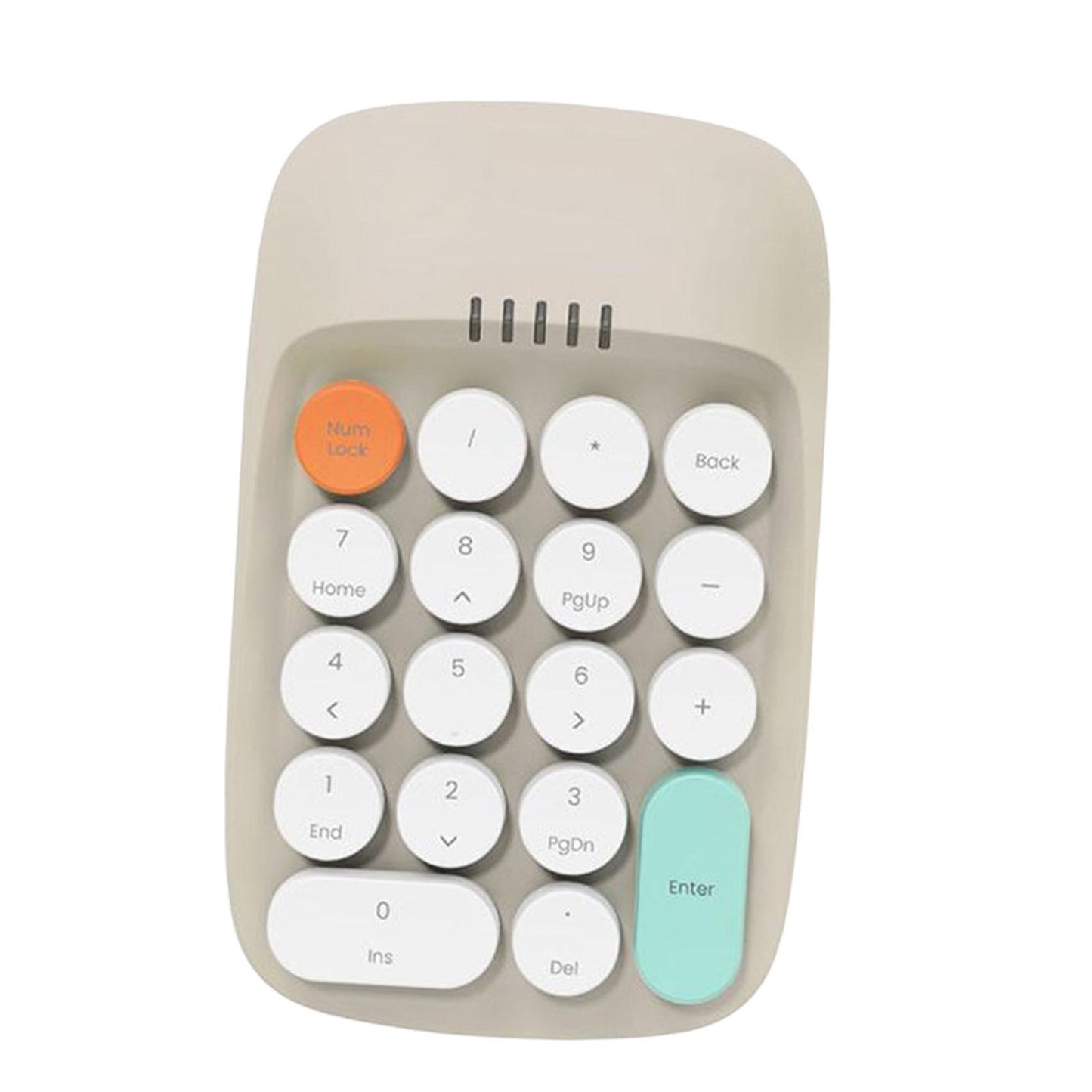Laptop Number Keyboard for Laptop Rechargeable Accounting 2.4G Number Keypad beige