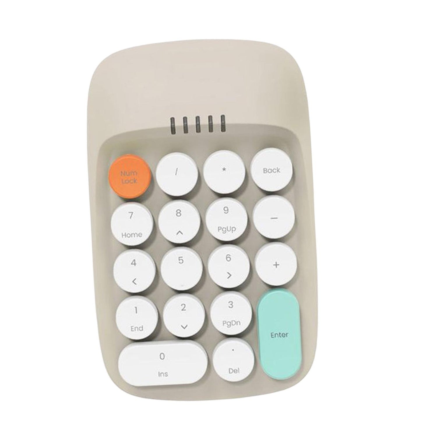 Laptop Number Keyboard for Laptop Rechargeable Accounting 2.4G Number Keypad beige