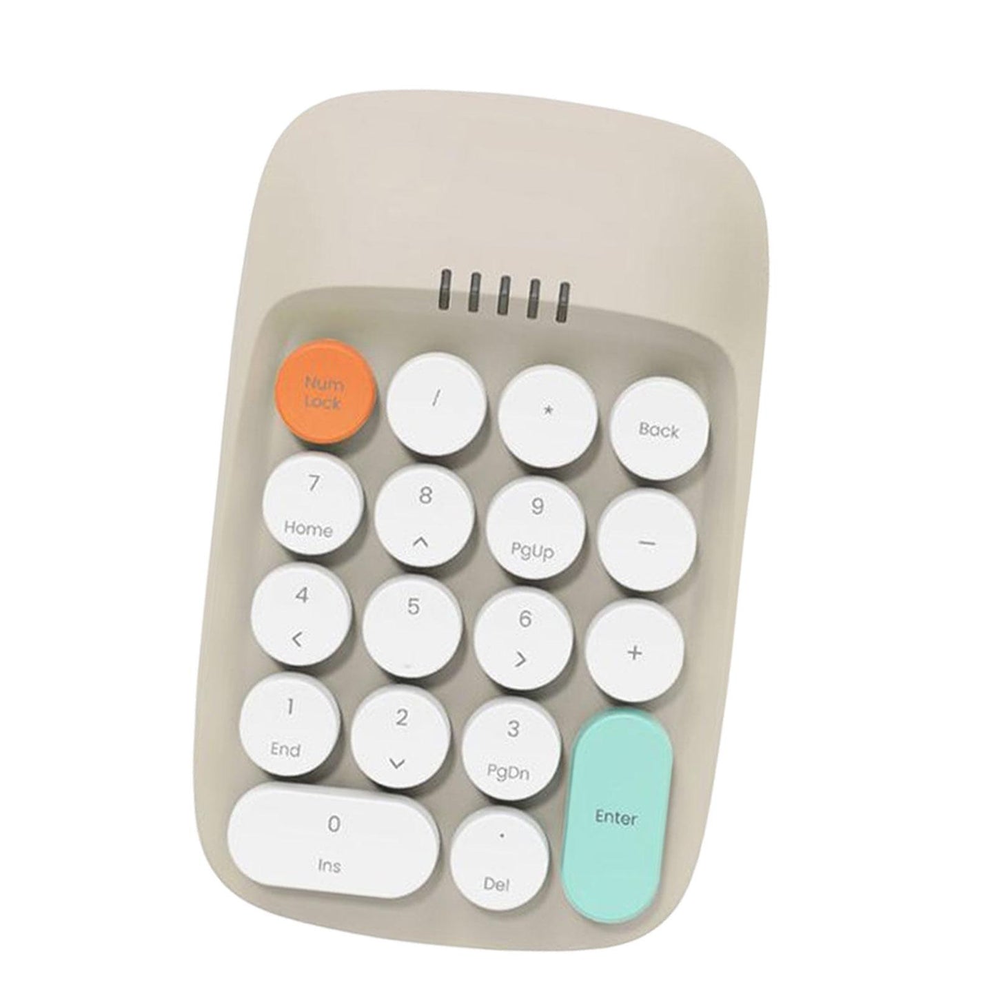 Laptop Number Keyboard for Laptop Rechargeable Accounting 2.4G Number Keypad beige