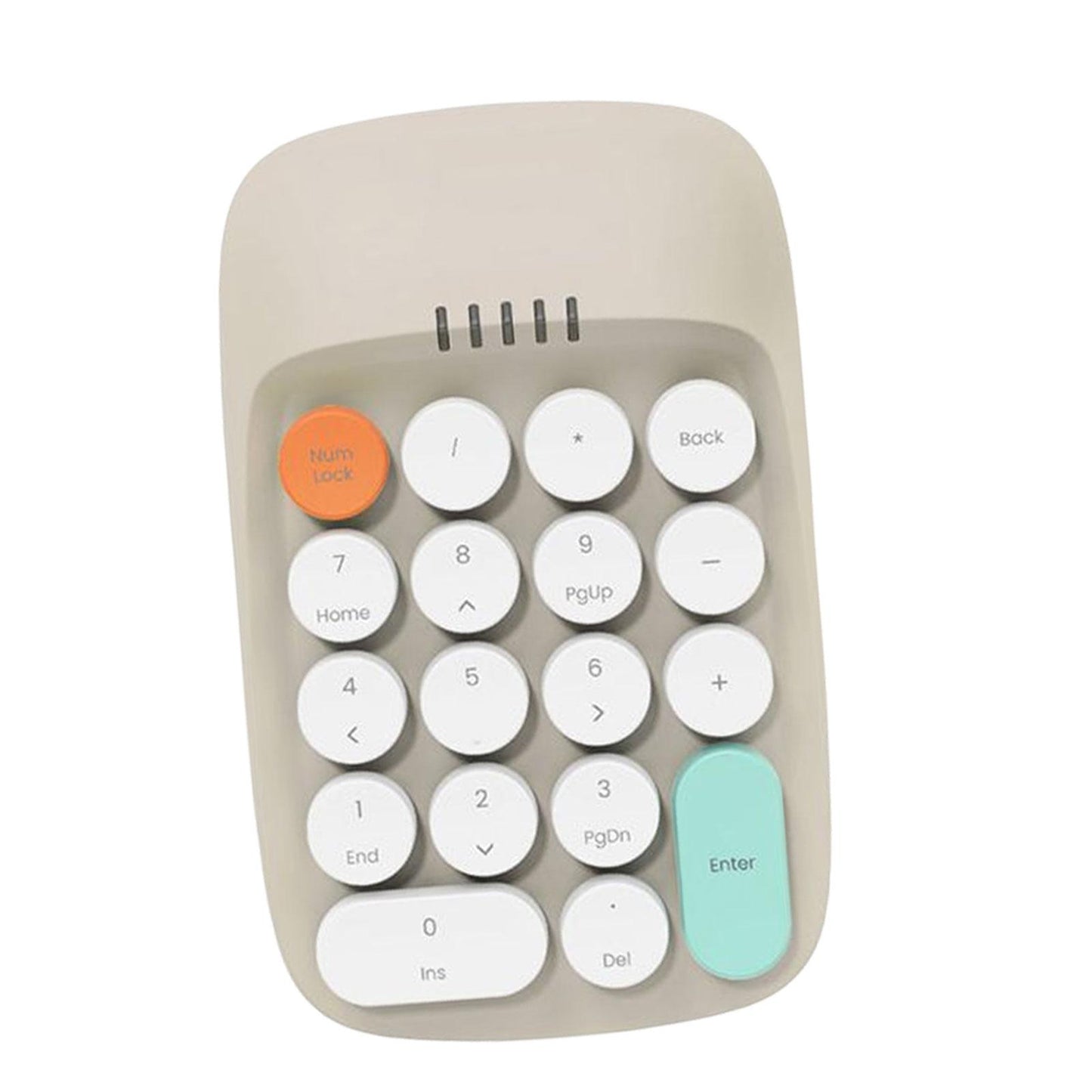 Laptop Number Keyboard for Laptop Rechargeable Accounting 2.4G Number Keypad beige