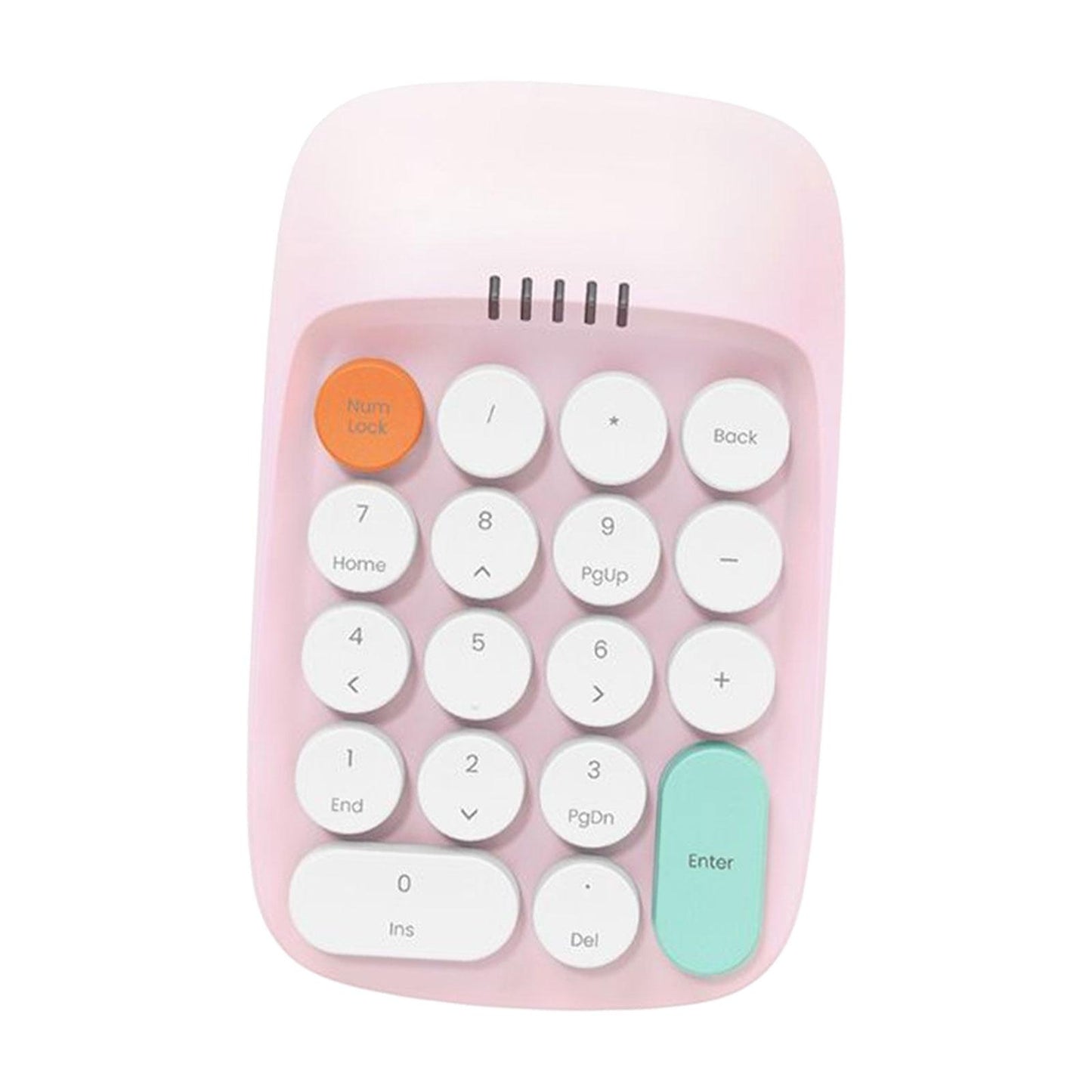 Laptop Number Keyboard for Laptop Rechargeable Accounting 2.4G Number Keypad pink
