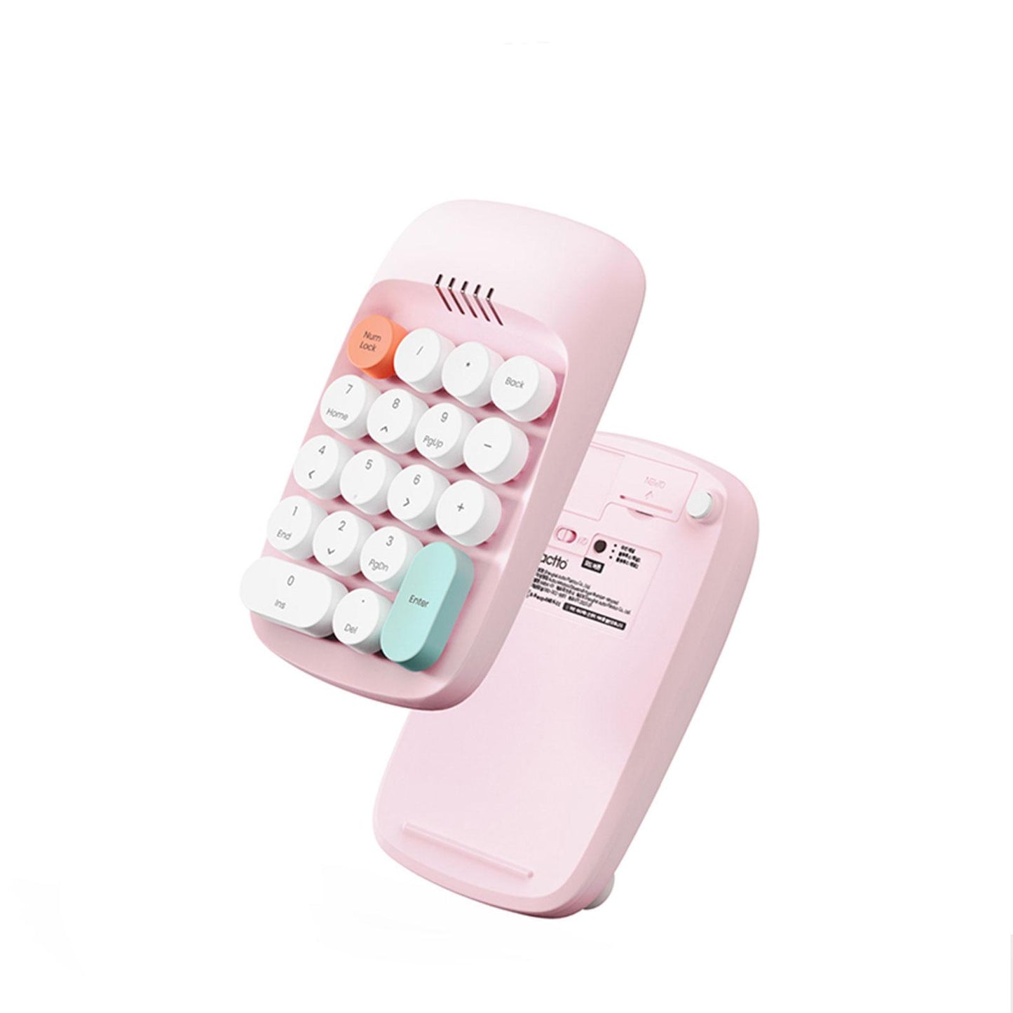 Laptop Number Keyboard for Laptop Rechargeable Accounting 2.4G Number Keypad green