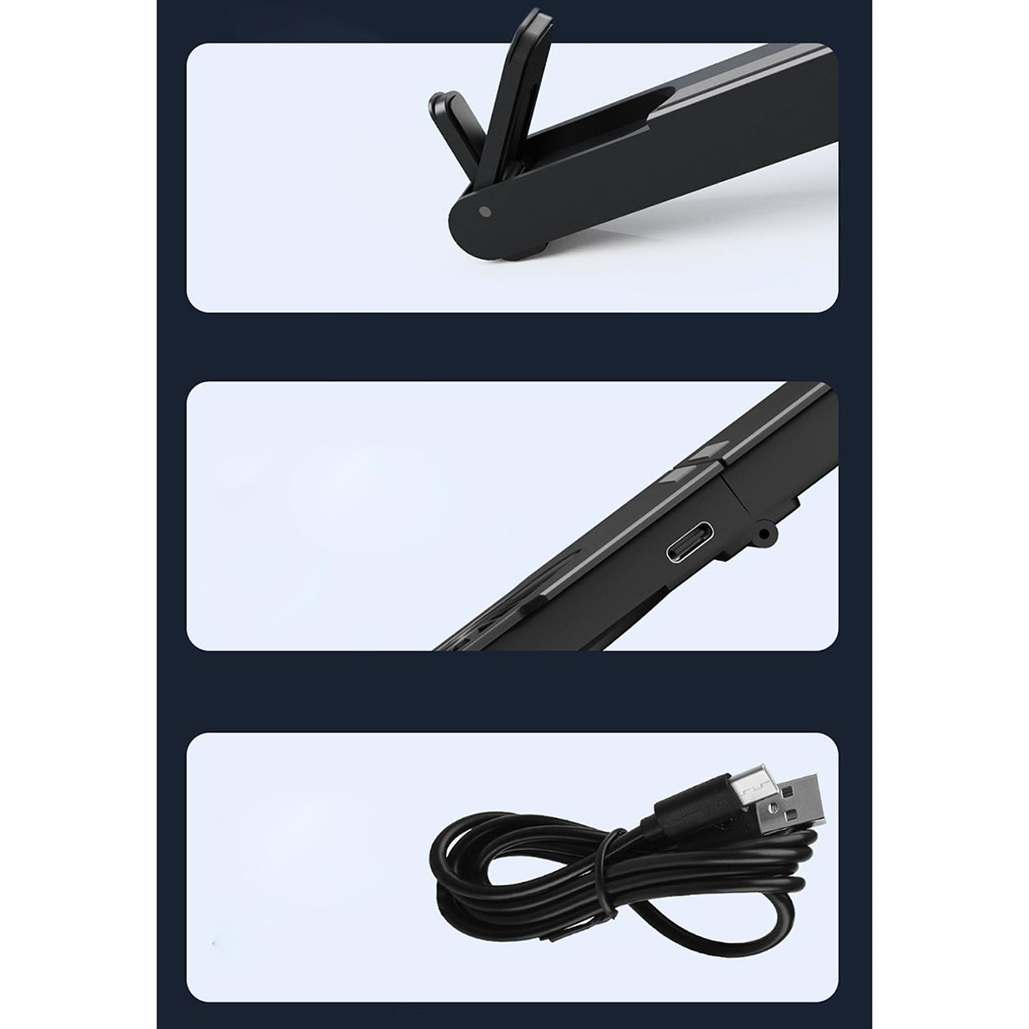 Laptop Cooler Ergonomic Folding Notebook Cooling Fan for Office Desktop Home