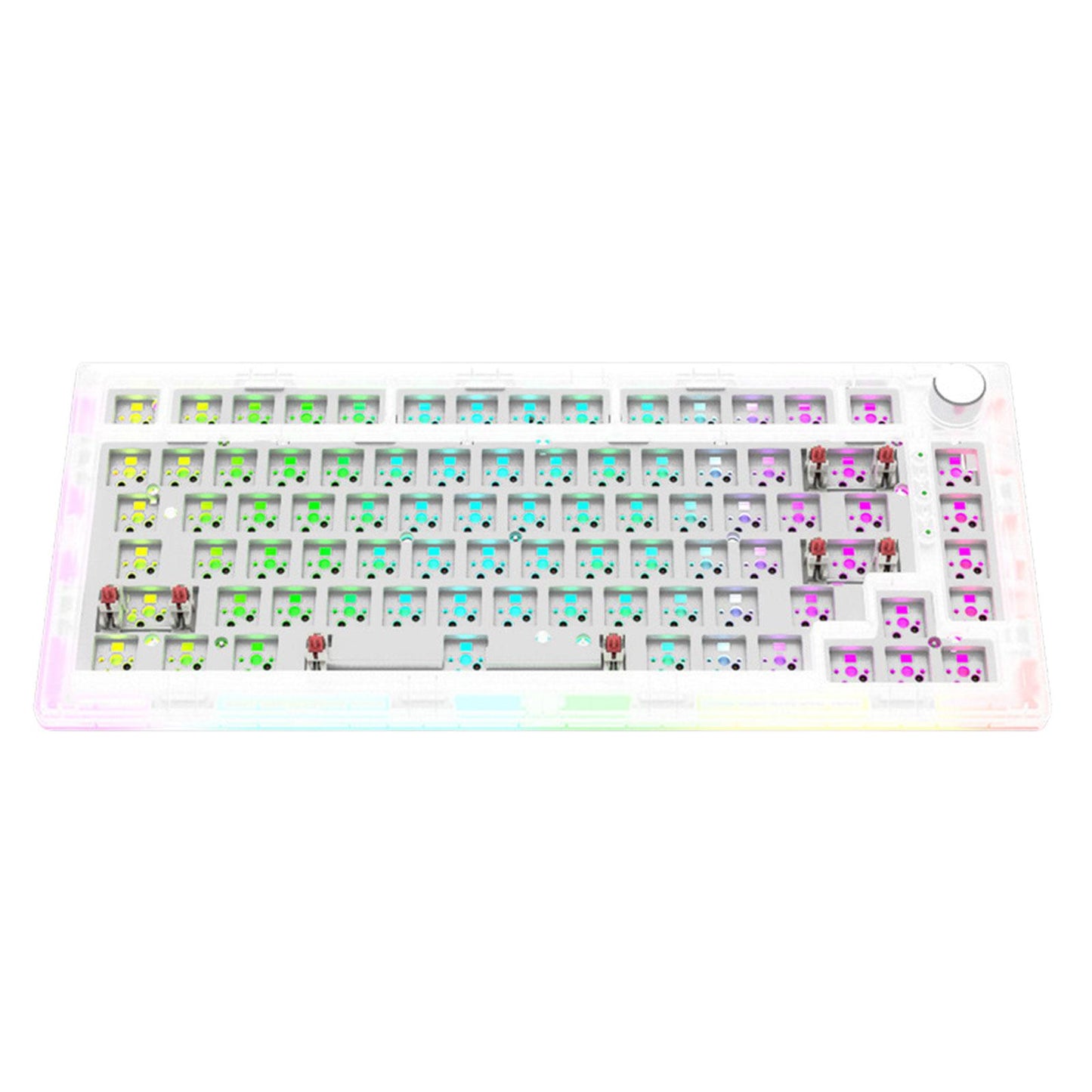 DIY Mechanical Keyboard Hot Swappable Mechanical Keyboard Shell Programmable White