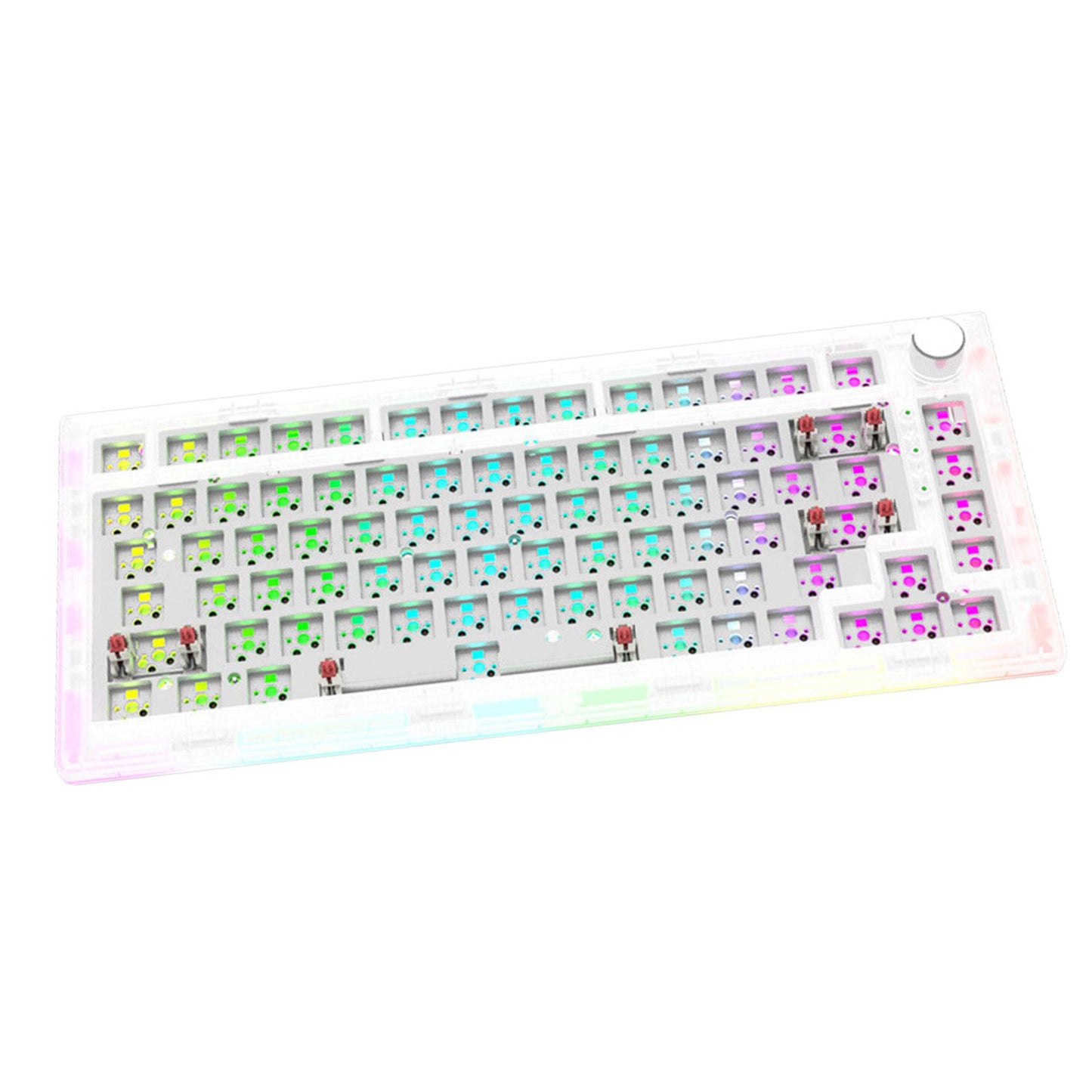 DIY Mechanical Keyboard Hot Swappable Mechanical Keyboard Shell Programmable White