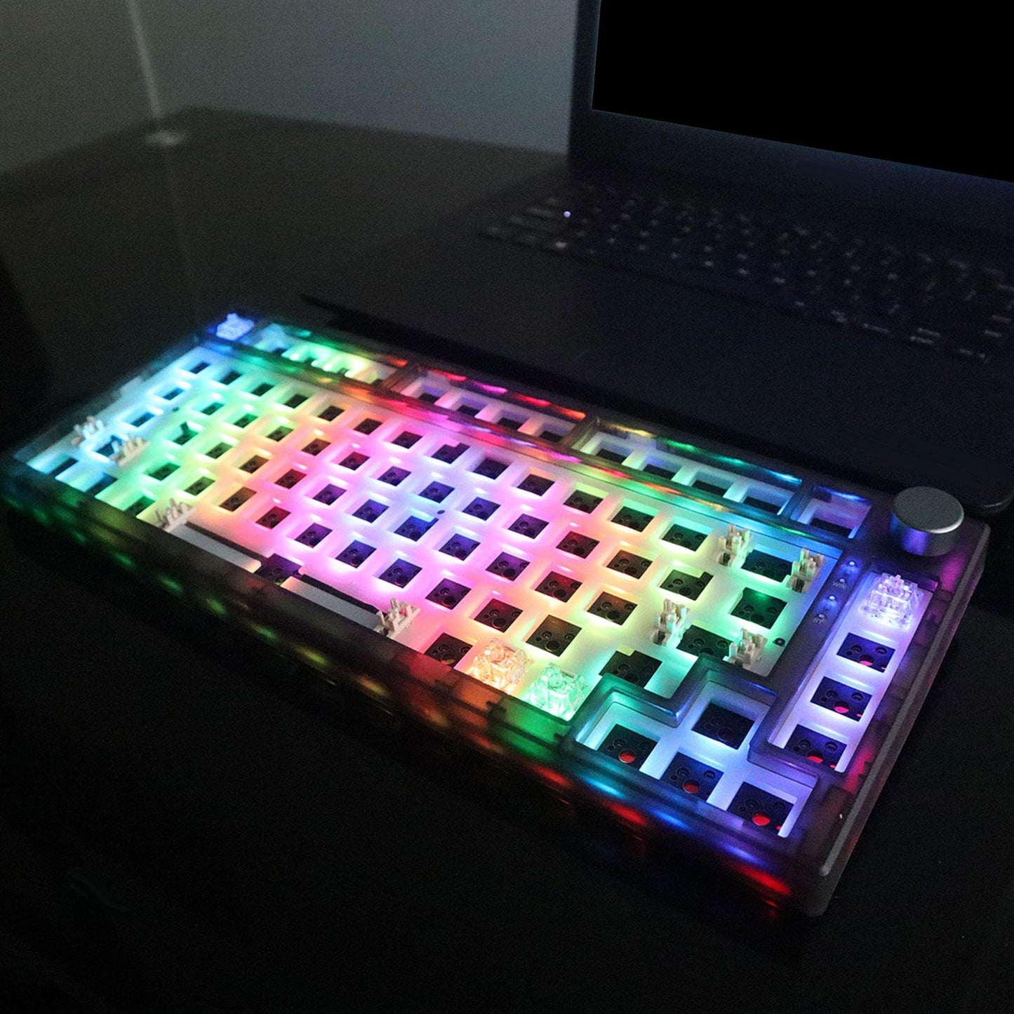 DIY Mechanical Keyboard Hot Swappable Mechanical Keyboard Shell Programmable Black