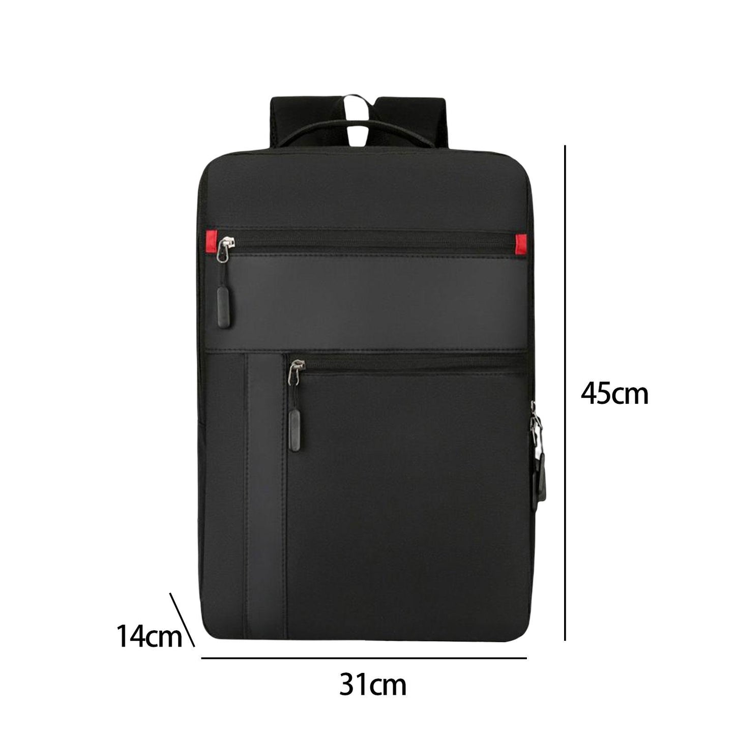 Backpack Clean Design Large Casual Backpack for 15.6 inch Laptop College Men Black