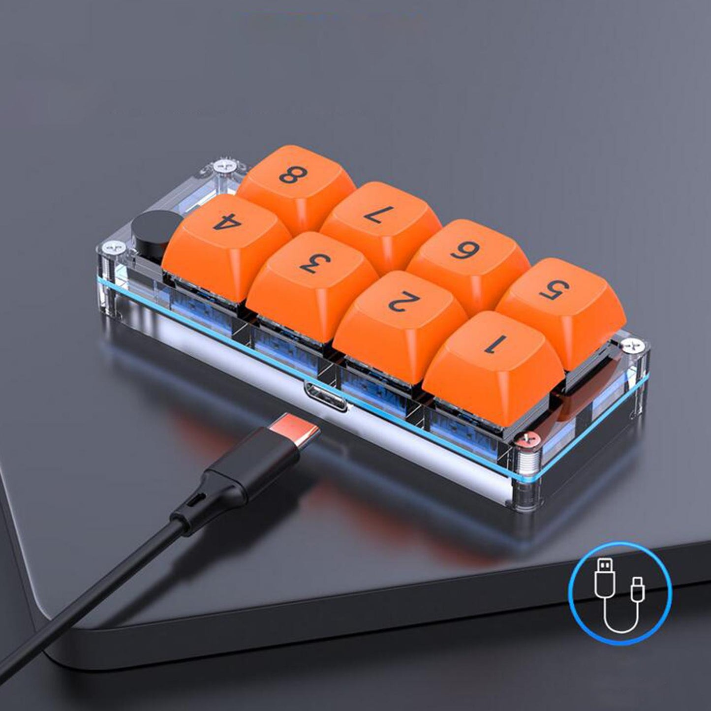 Game Keypad Ergonomic Design with 1 M USB Cable Programming Macro Pad Keypad