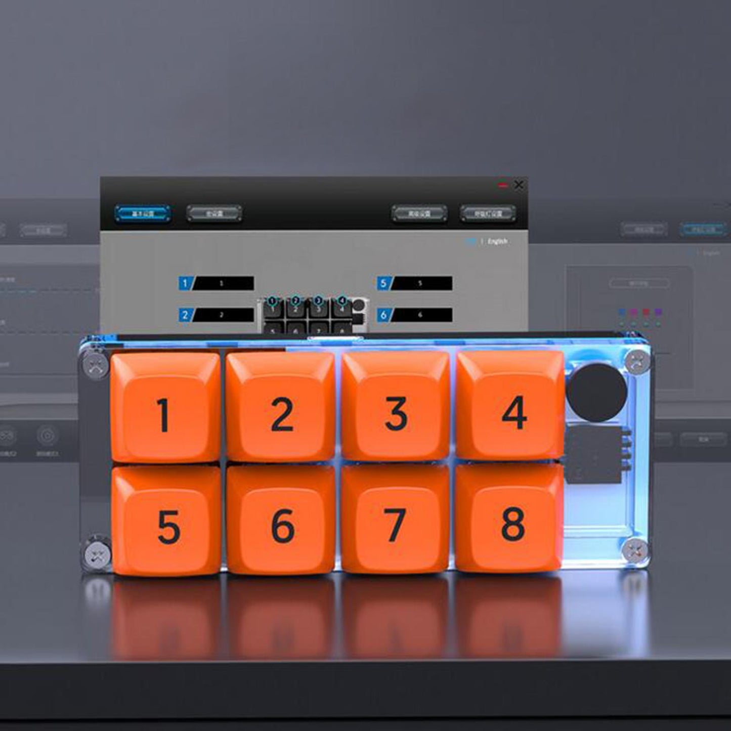 Game Keypad Ergonomic Design with 1 M USB Cable Programming Macro Pad Keypad