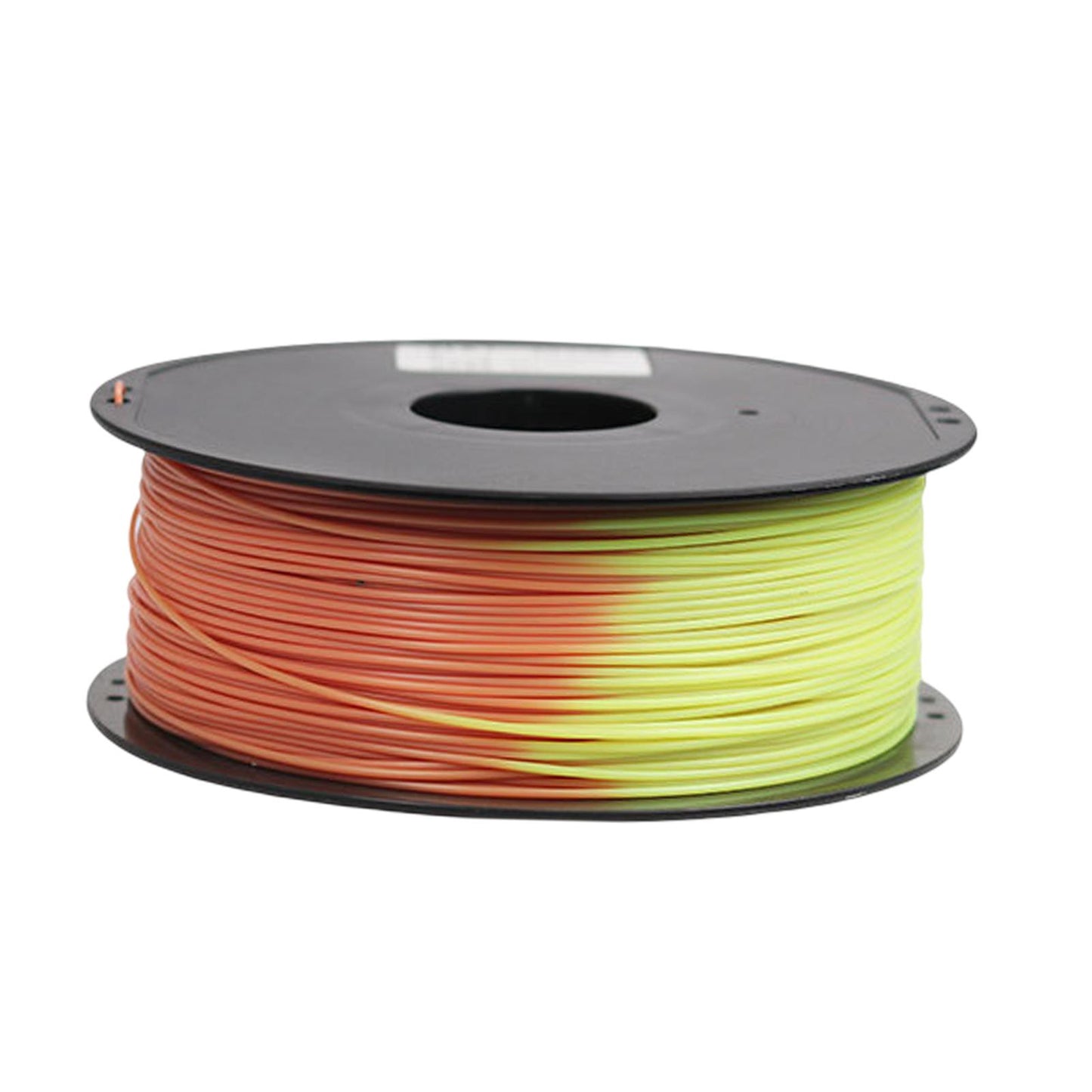 Pla 3D Printer Filament Environmentally Friendly dimensional Accuracy 1.75mm Red to Yellow
