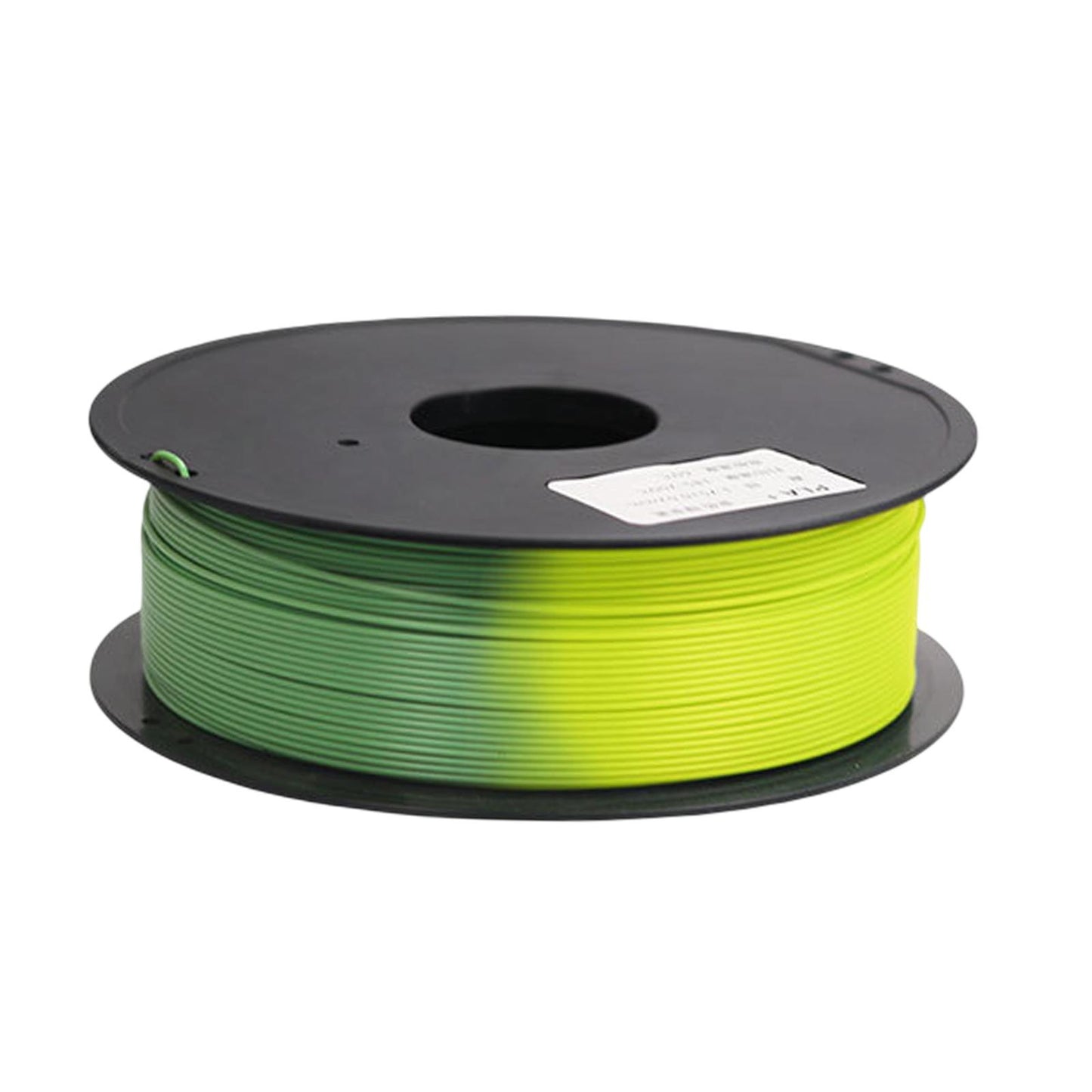 Pla 3D Printer Filament Environmentally Friendly dimensional Accuracy 1.75mm Green to Yellow