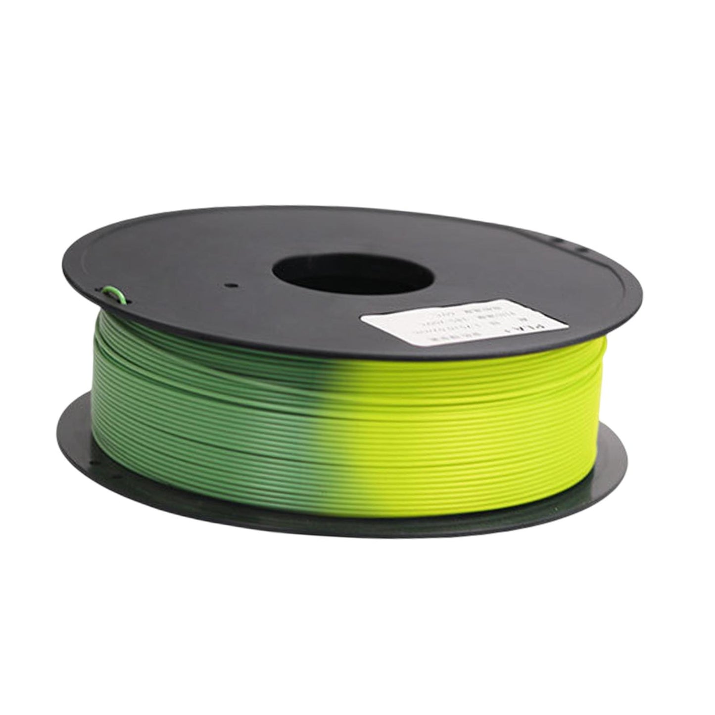 Pla 3D Printer Filament Environmentally Friendly dimensional Accuracy 1.75mm Green to Yellow