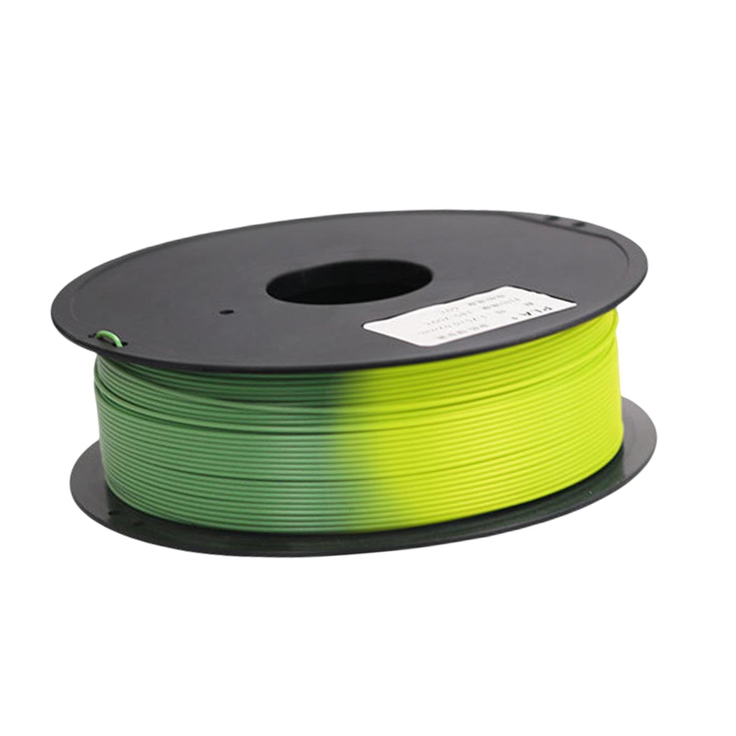 Pla 3D Printer Filament Environmentally Friendly dimensional Accuracy 1.75mm Green to Yellow