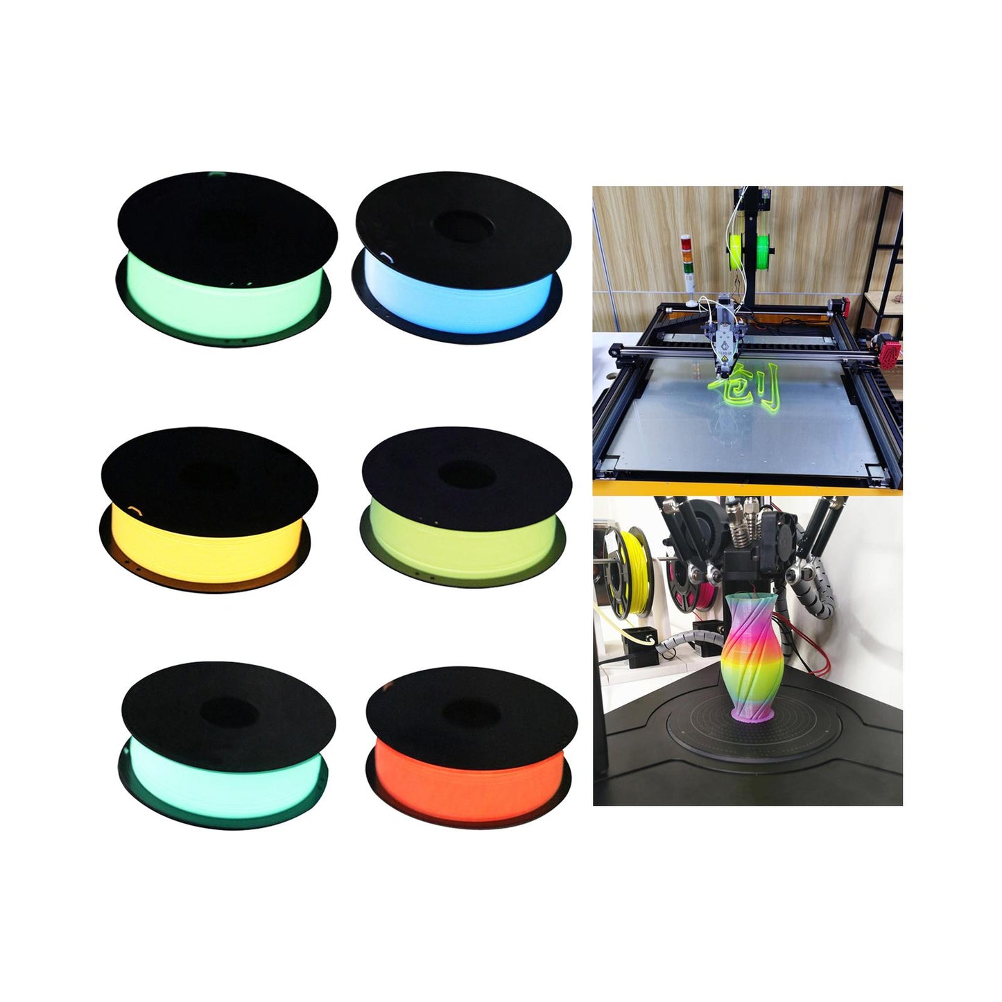 Pla Filament 1.75mm dimensional Accuracy +/- 0.03 mm Pla 3D Printer Filament Yellow Green