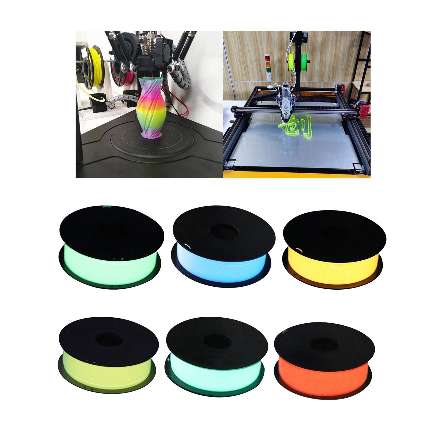 Pla Filament 1.75mm dimensional Accuracy +/- 0.03 mm Pla 3D Printer Filament Yellow Green