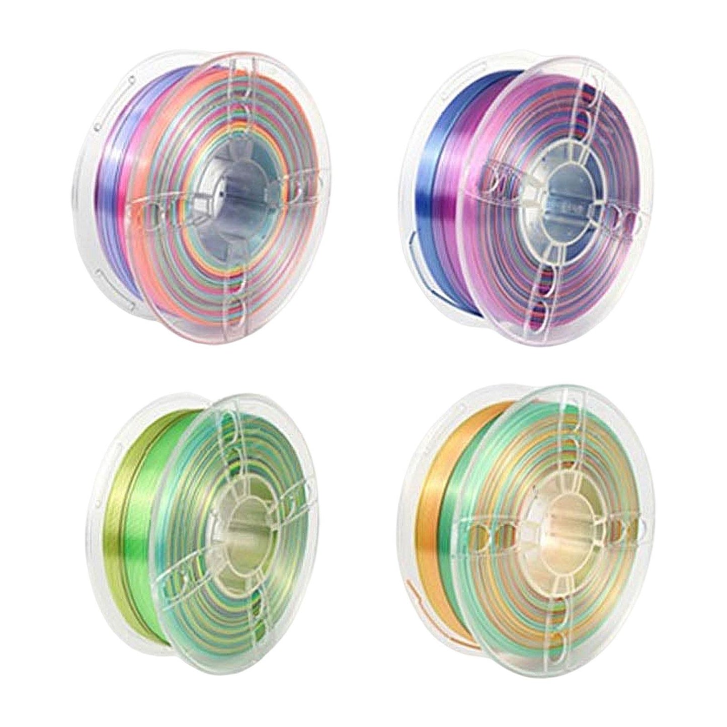 Pla 3D Printer Filament Bundle 1.75mm Accessory Strong Toughness Silky Shiny Blue Purple