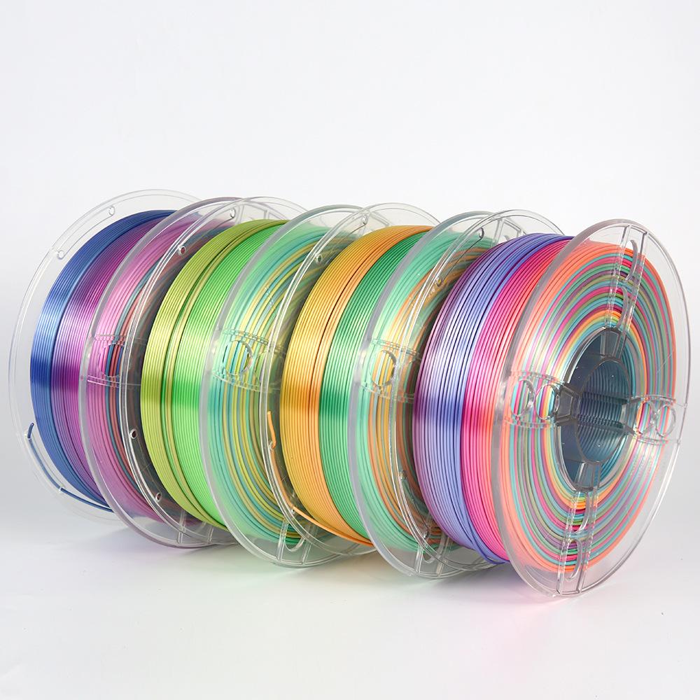 Pla 3D Printer Filament Bundle 1.75mm Accessory Strong Toughness Silky Shiny Blue Purple