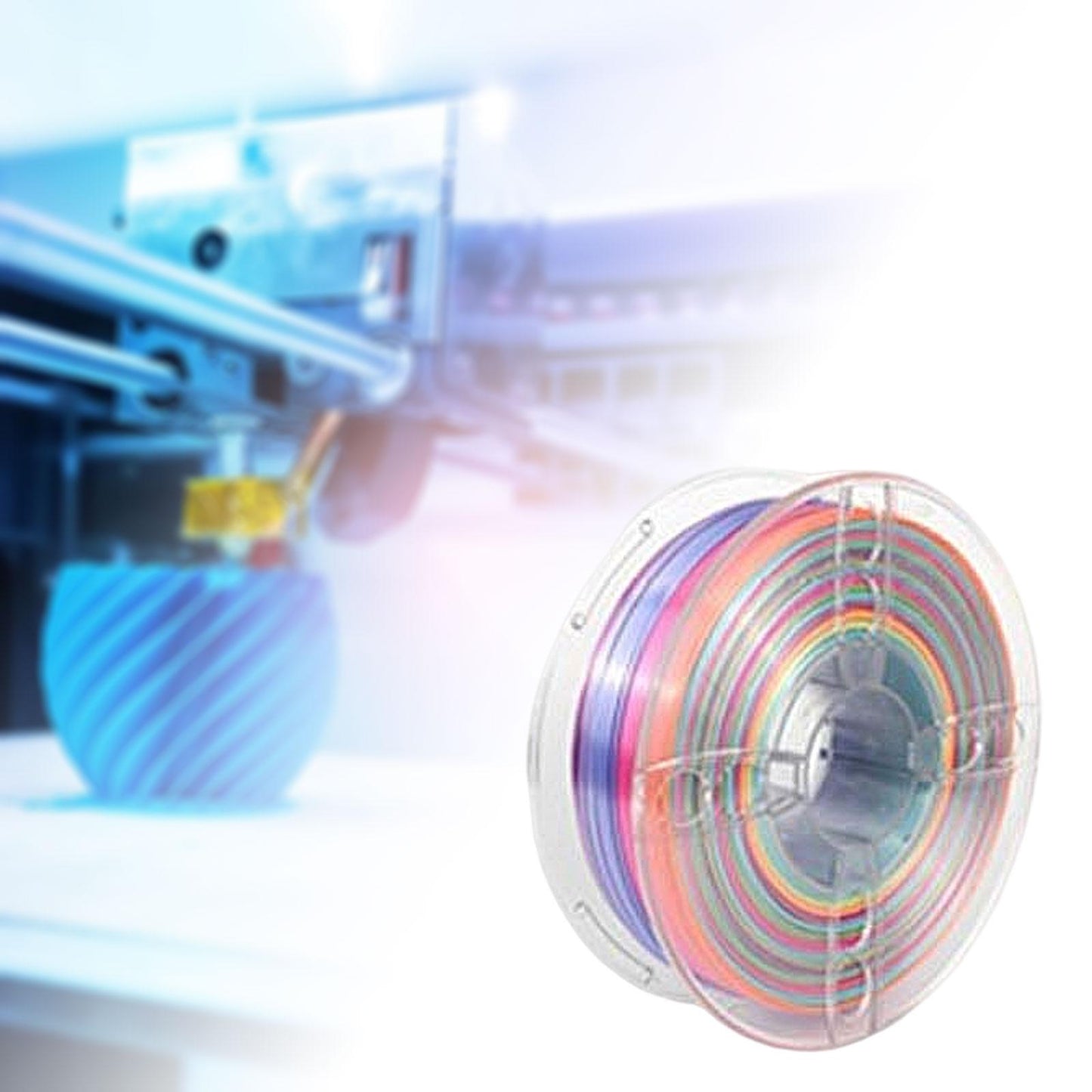 Pla 3D Printer Filament Bundle 1.75mm Accessory Strong Toughness Silky Shiny Pink Purple