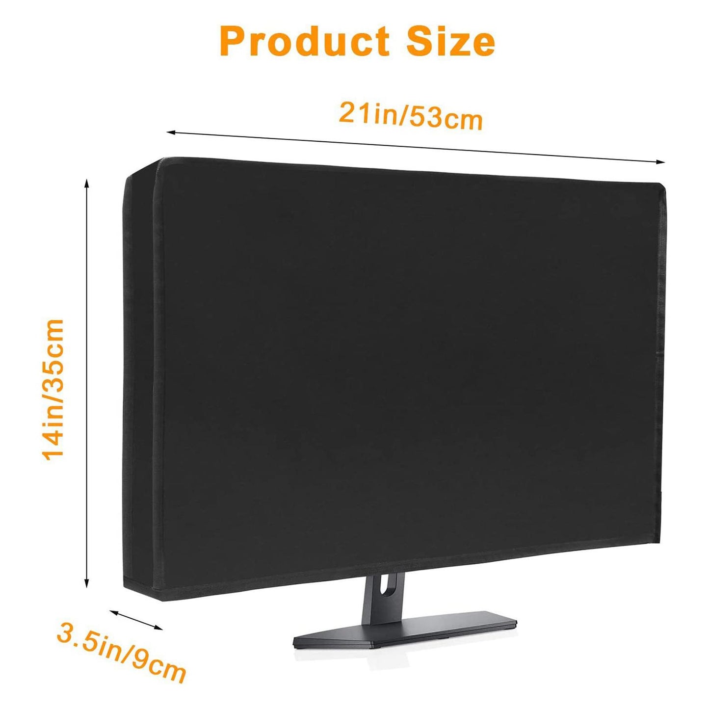 Computer Monitor Dust Cover Accs Computer Screen Protective Sleeve for Hotel 71cmx46cmx10cm