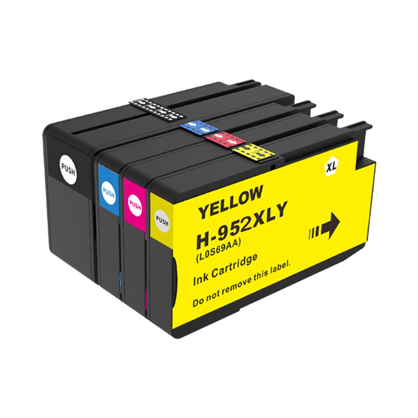 4Pcs Ink Cartridge Black/Tricolor Ink Professional Eligible for Instant Inks