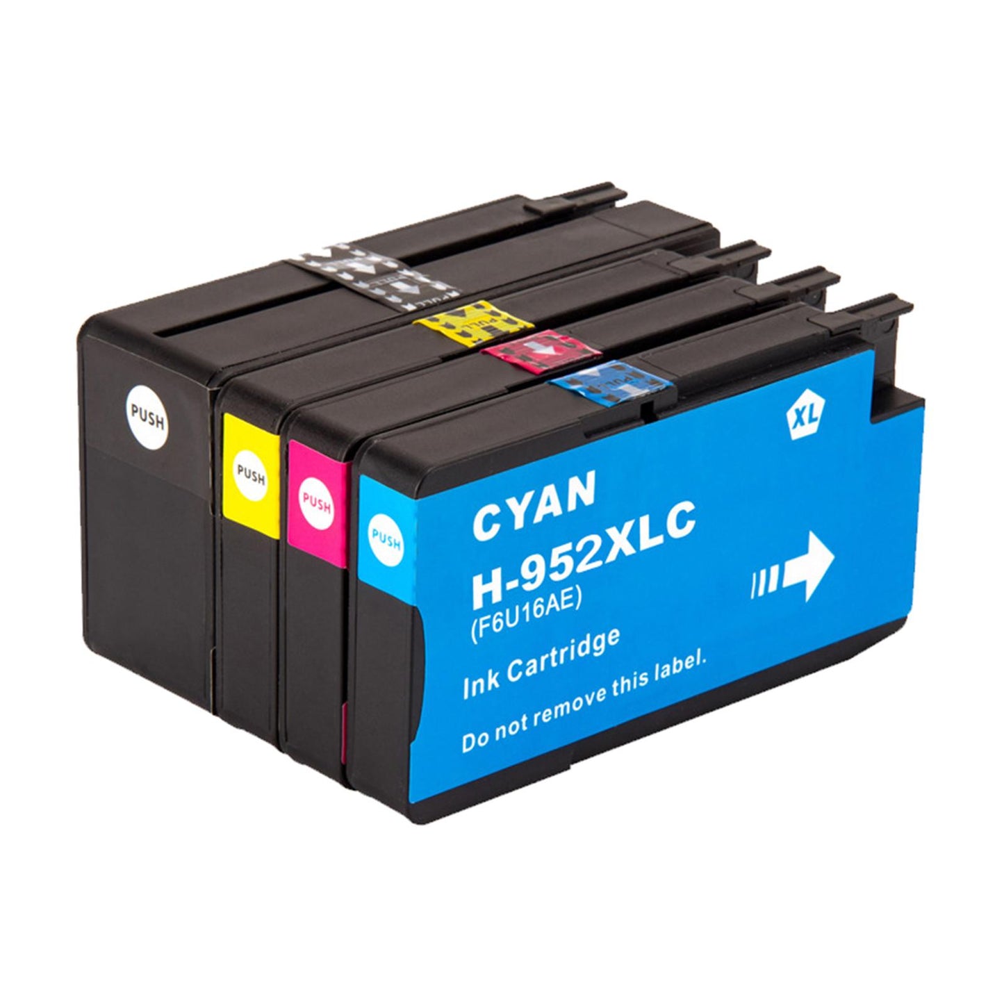 4Pcs Ink Cartridge Black/Tricolor Ink Professional Eligible for Instant Inks