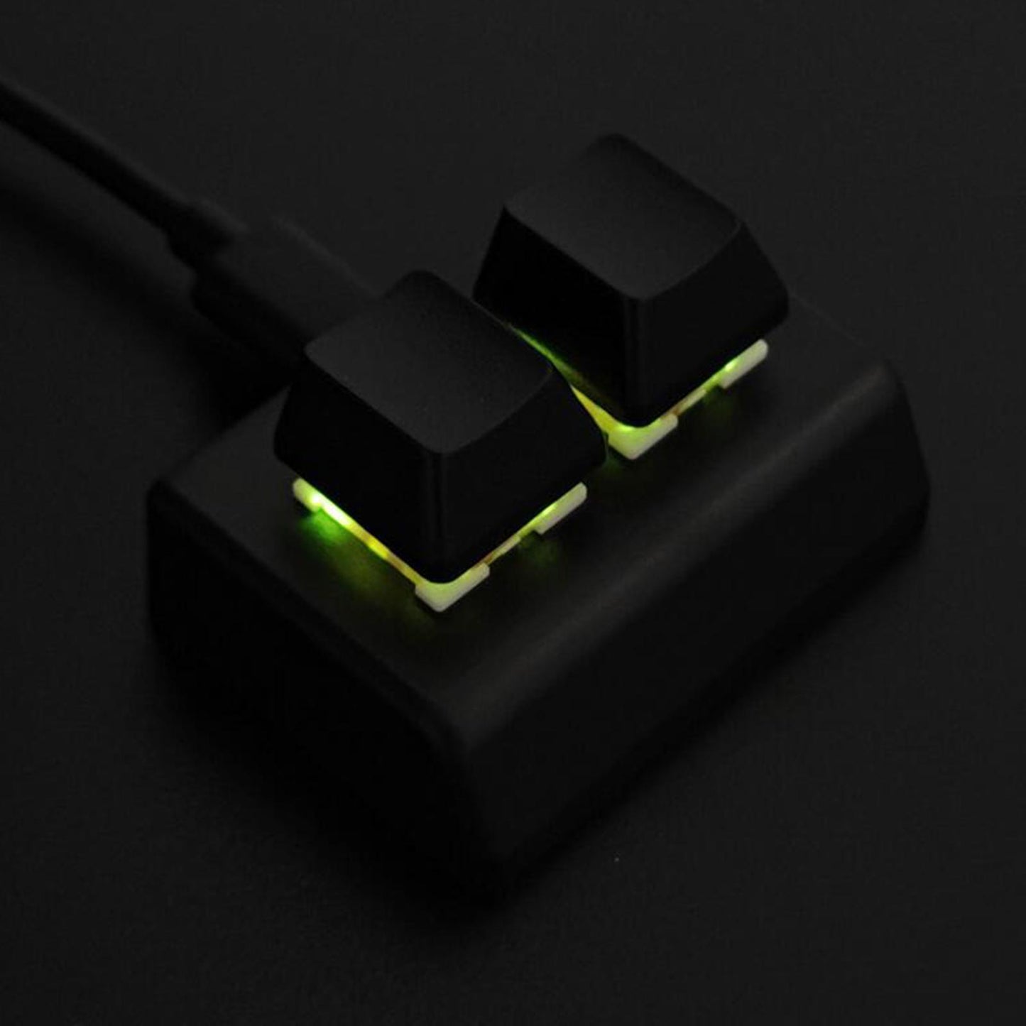 Mechanical Gaming Keyboard Backlit 2 Key for Audio Programming Gaming Switch Black