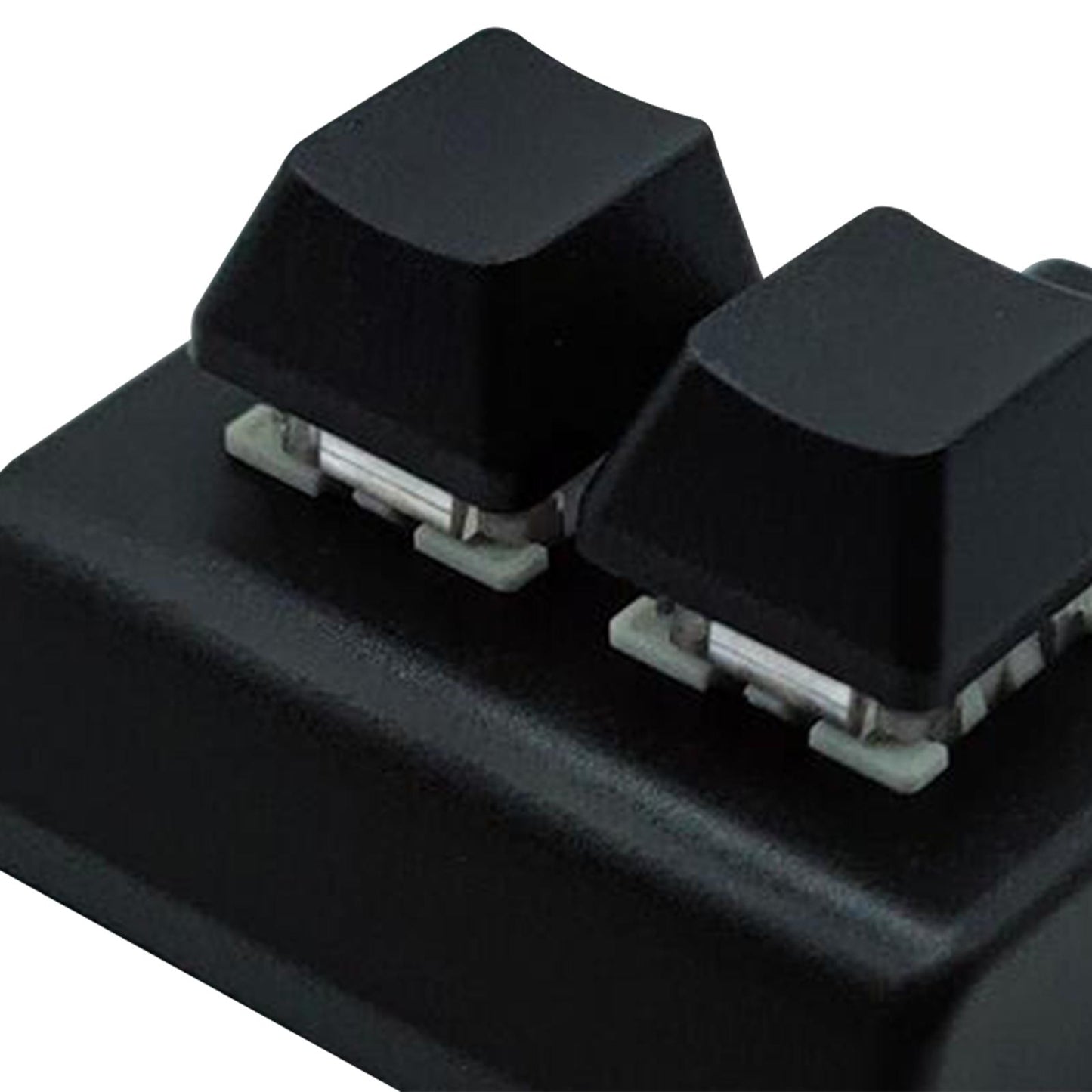 2 Key USB Wired Mechanical Gaming Keyboard for Gaming Volume Control Drawing Black