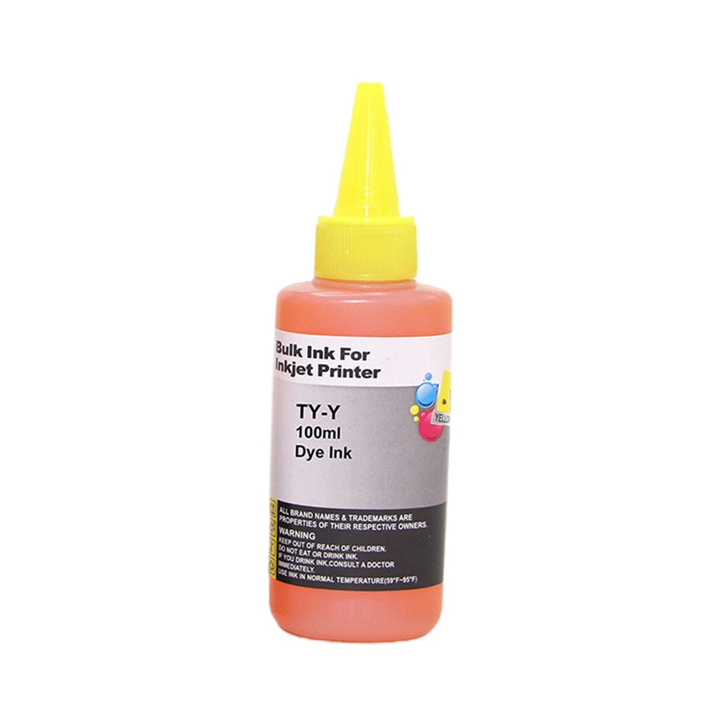 Professional Printer Ink 100ml for High Quality Photo Output Window Displays yellow