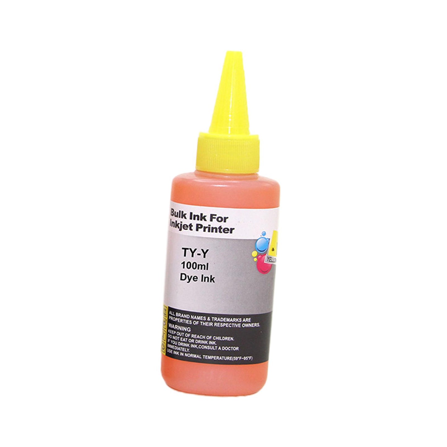Professional Printer Ink 100ml for High Quality Photo Output Window Displays yellow