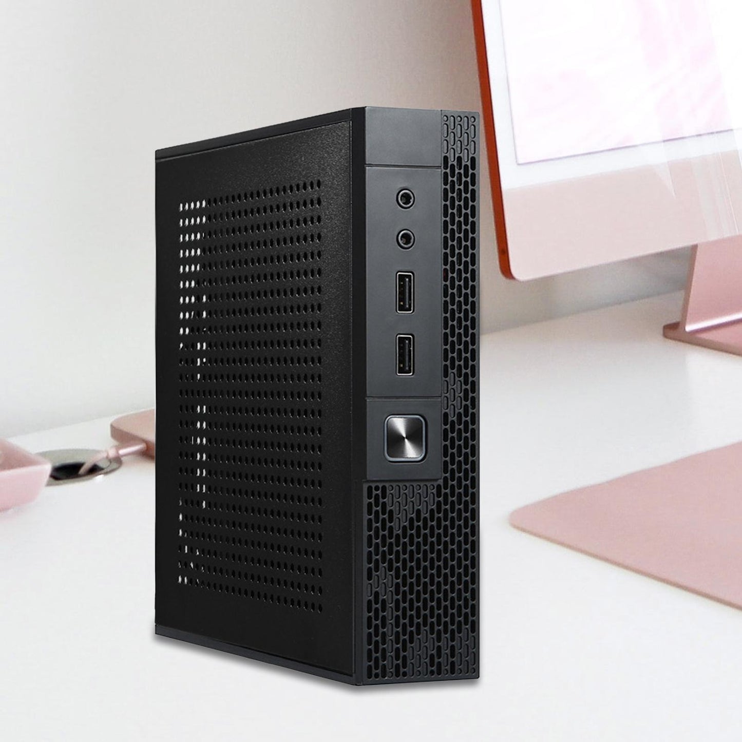 ITX Computer Case 2.0 USB Compact Size Simple Mini PC Case for Home Supplies