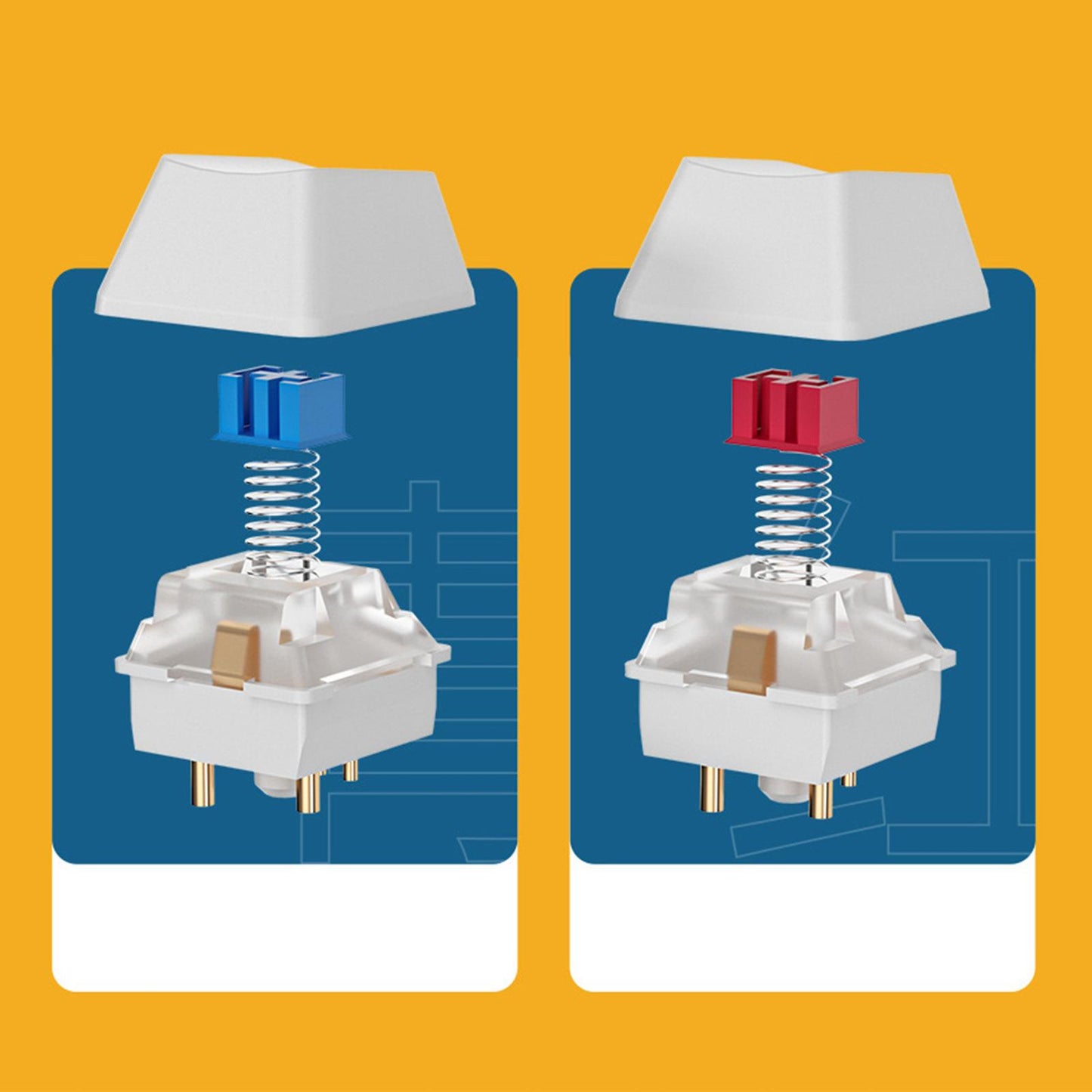 Wired Mechanical Keyboard Free Drive Hot Swap Keyboard USB Computer Keyboard Style A