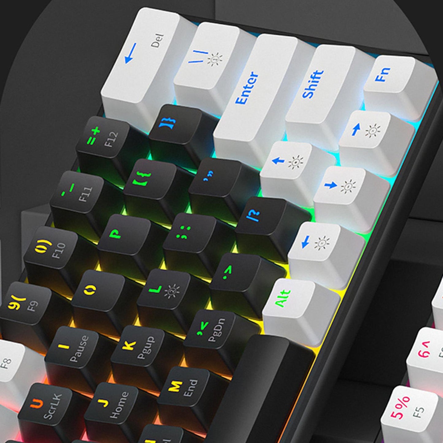 Wired Mechanical Keyboard Free Drive Hot Swap Keyboard USB Computer Keyboard Style A