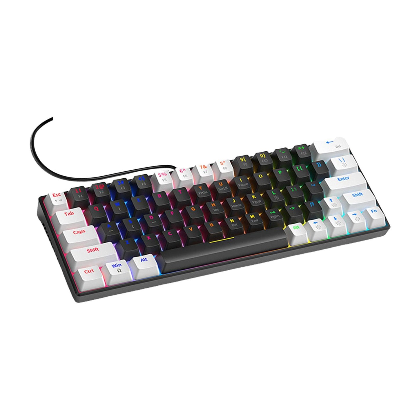 Wired Mechanical Keyboard Free Drive Hot Swap Keyboard USB Computer Keyboard Style B