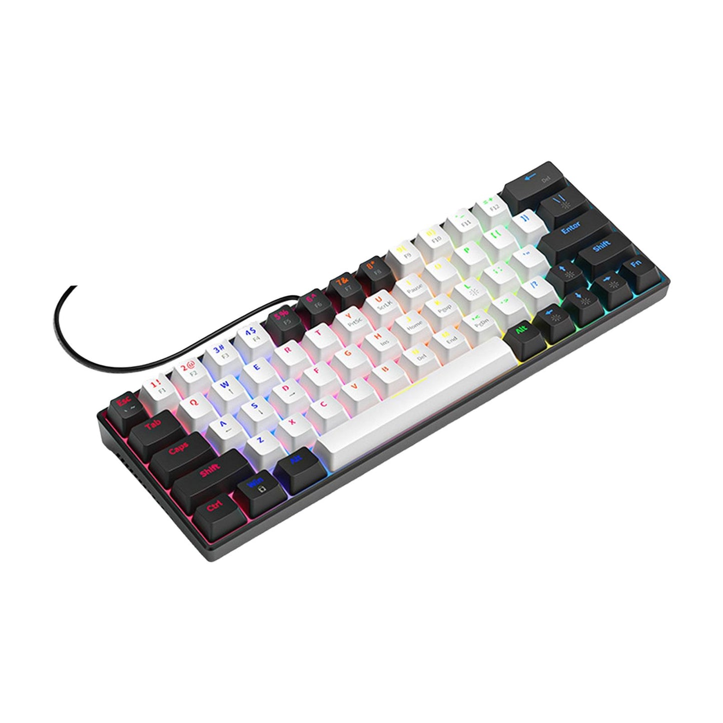 Wired Mechanical Keyboard Free Drive Hot Swap Keyboard USB Computer Keyboard Style C