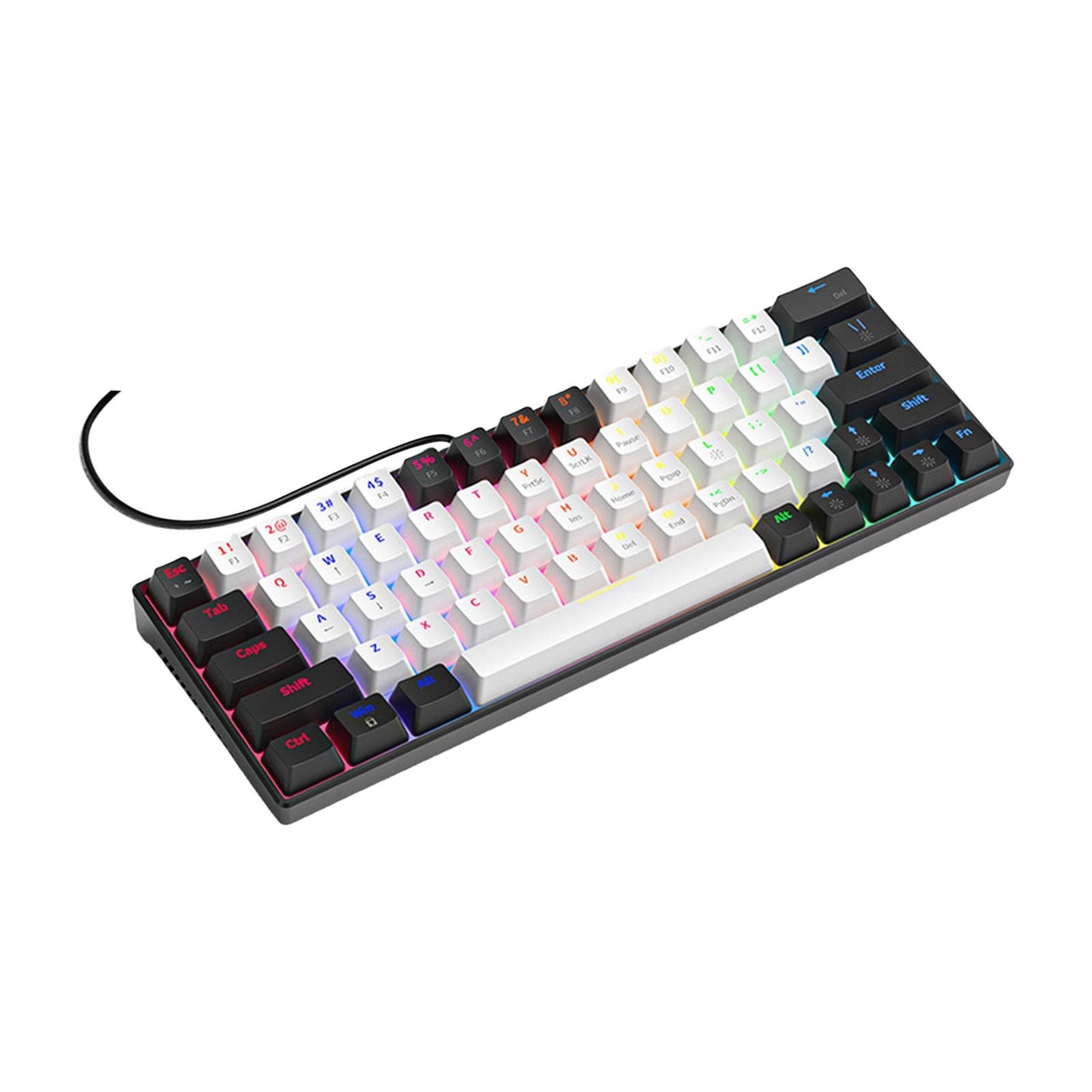 Wired Mechanical Keyboard Free Drive Hot Swap Keyboard USB Computer Keyboard Style C