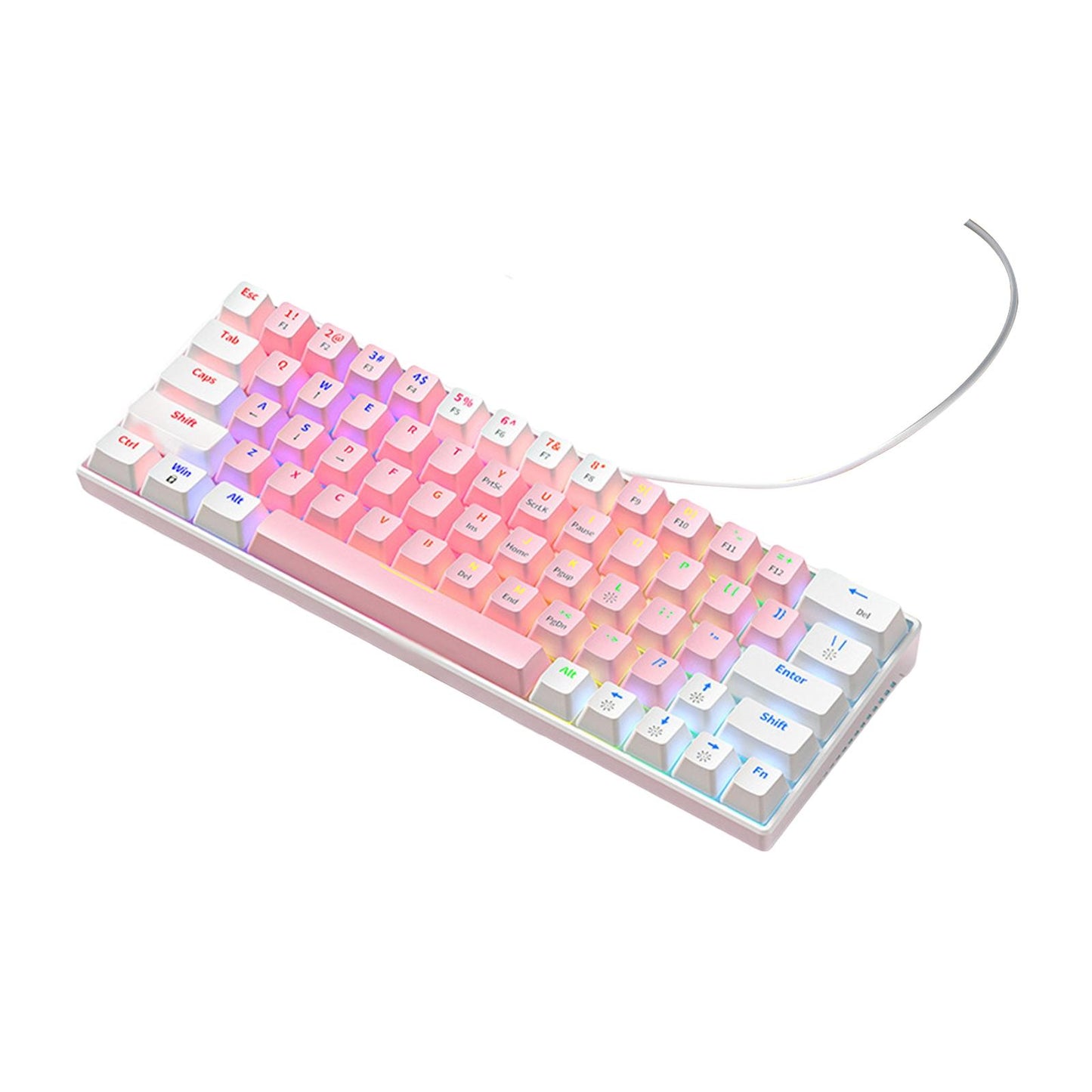 Wired Mechanical Keyboard Free Drive Hot Swap Keyboard USB Computer Keyboard Style D