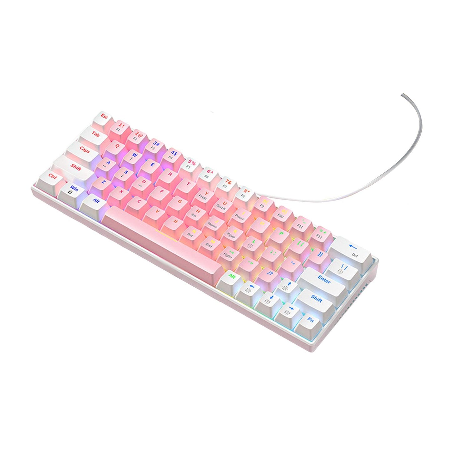 Wired Mechanical Keyboard Free Drive Hot Swap Keyboard USB Computer Keyboard Style D