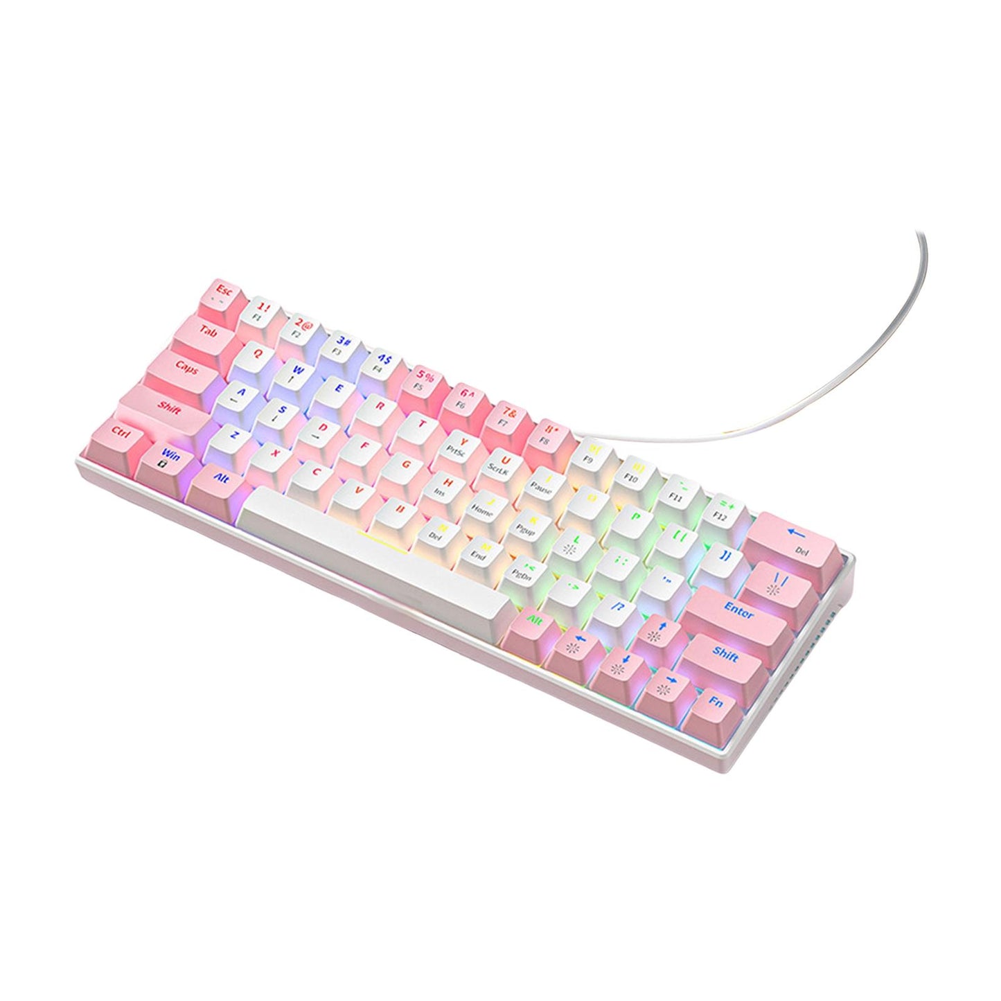 Wired Mechanical Keyboard Free Drive Hot Swap Keyboard USB Computer Keyboard Style E