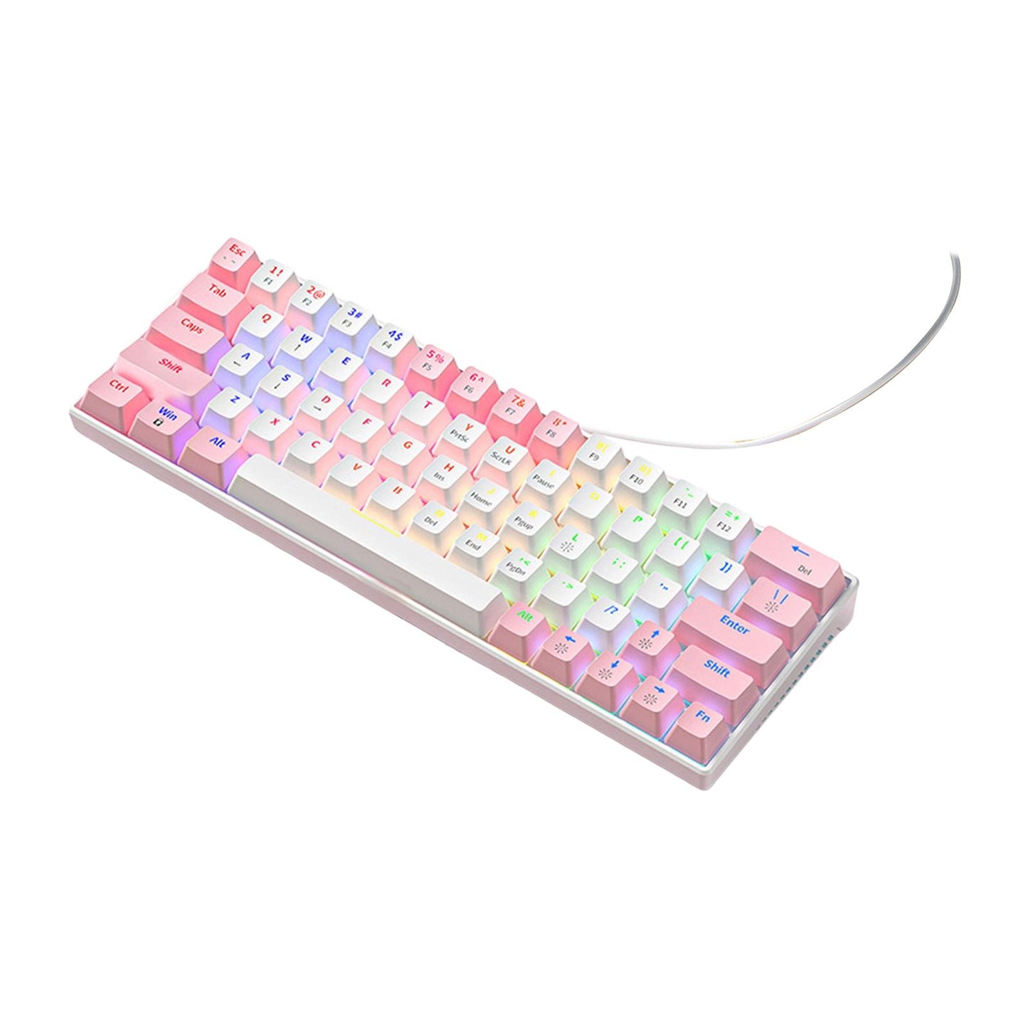 Wired Mechanical Keyboard Free Drive Hot Swap Keyboard USB Computer Keyboard Style E