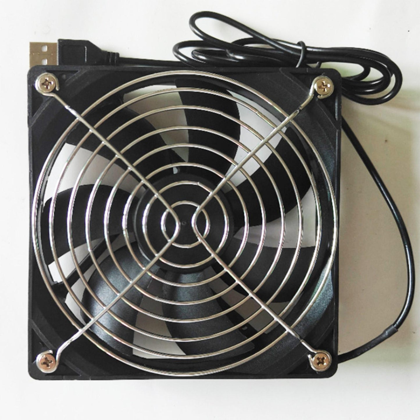 Radiator Cooling Fan 5V USB Computer Cabinet Cooling for Desktop 12cmx12cmx25cm