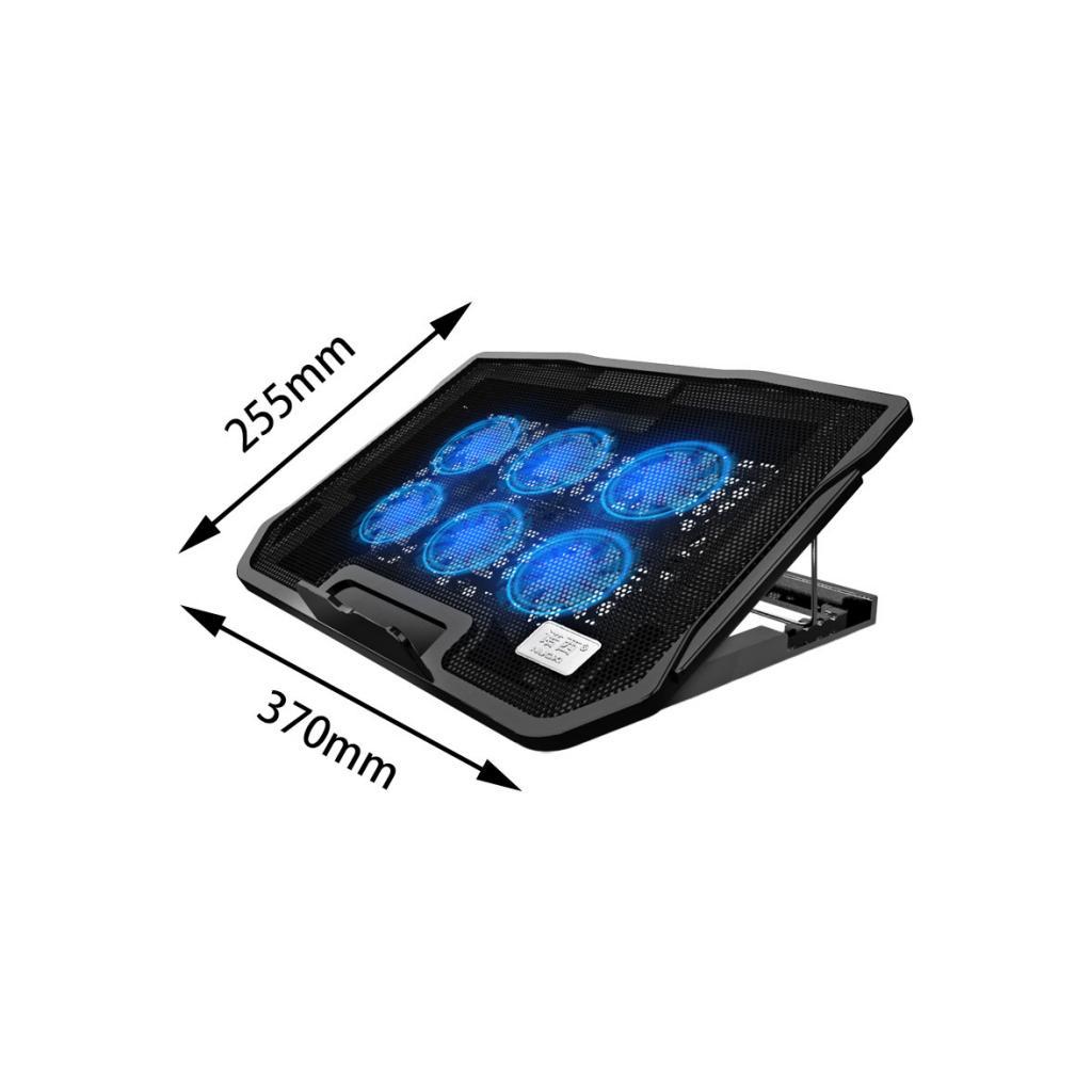 Laptop Cooling Pad with 6 Fans Wind Speed Adjustable Ergonomic Laptop Holder