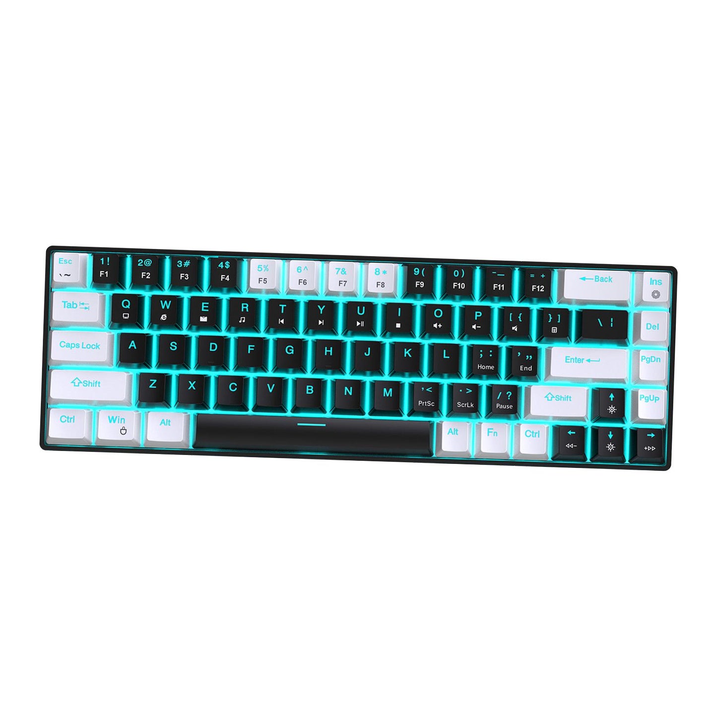 Mechanical Keyboard Hot Swappable 19 Lighting Modes Computer Keyboard for PC