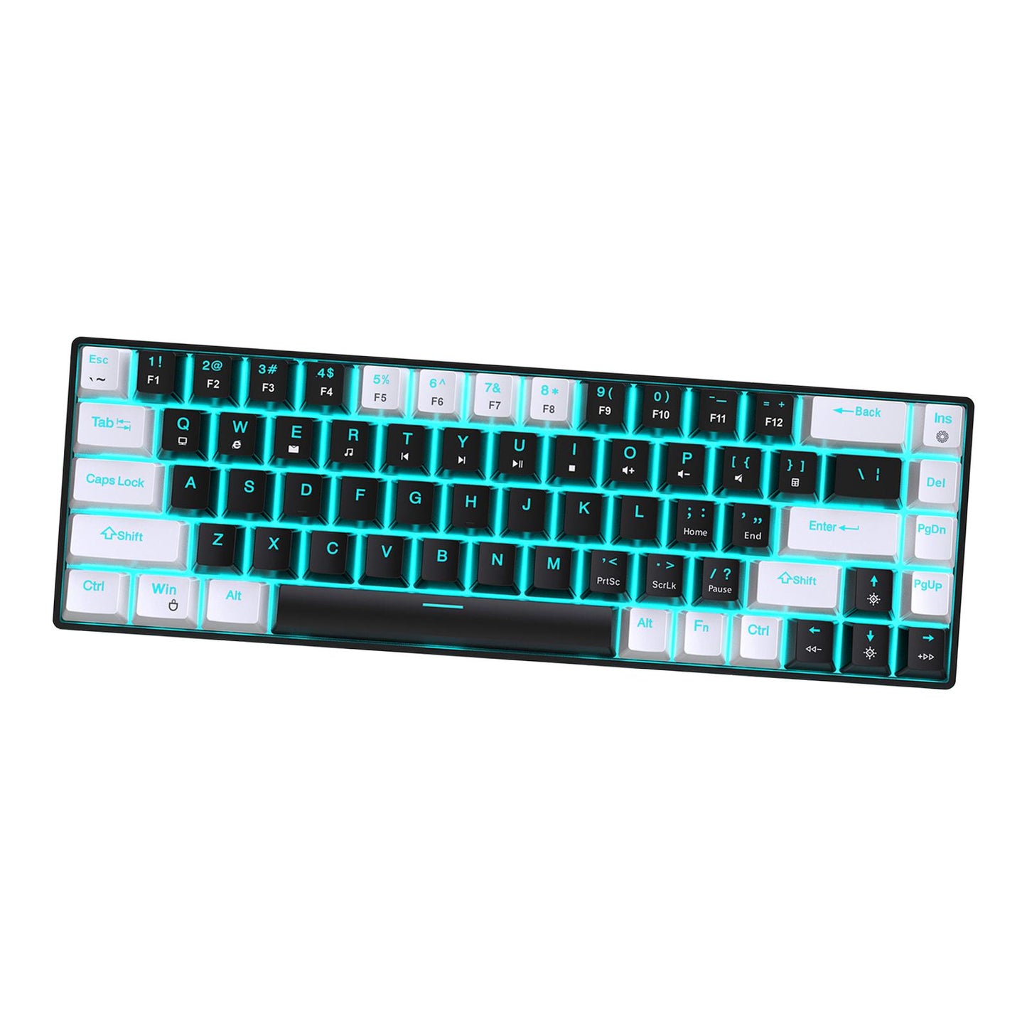 Mechanical Keyboard Hot Swappable 19 Lighting Modes Computer Keyboard for PC
