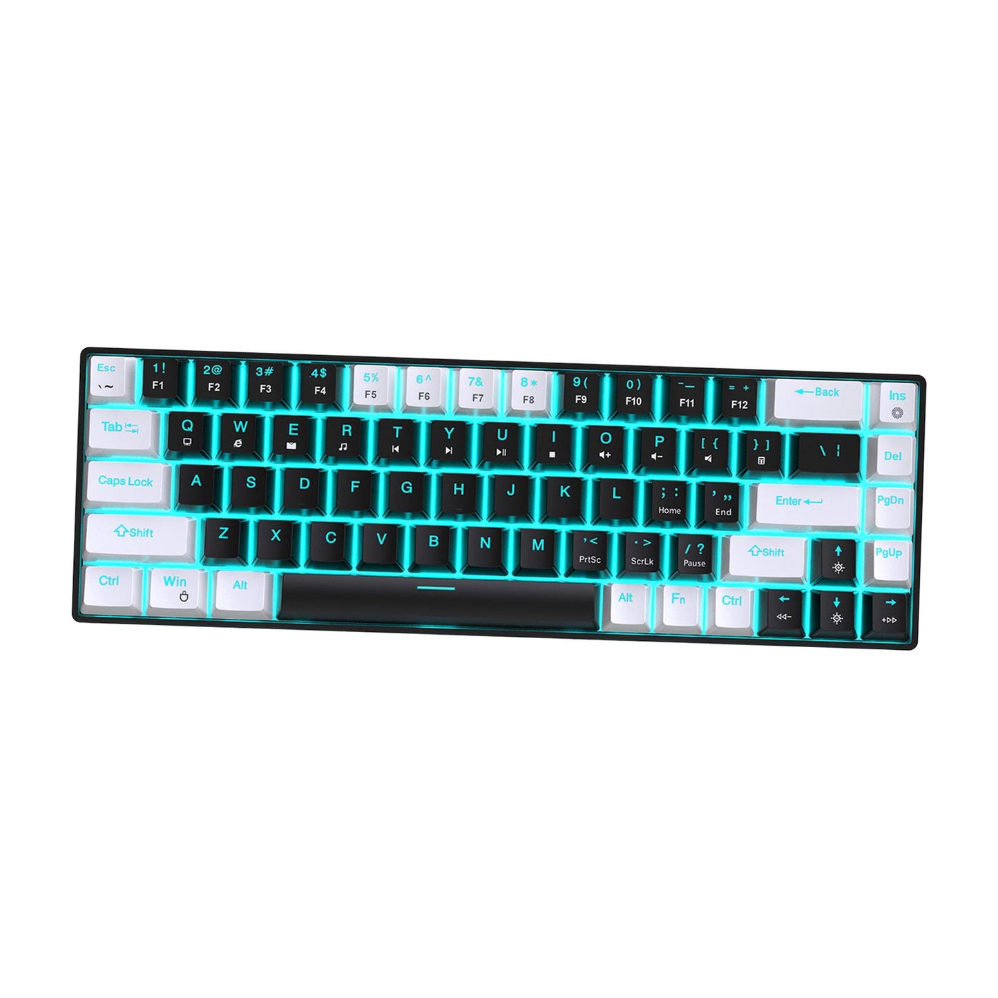Mechanical Keyboard Hot Swappable 19 Lighting Modes Computer Keyboard for PC