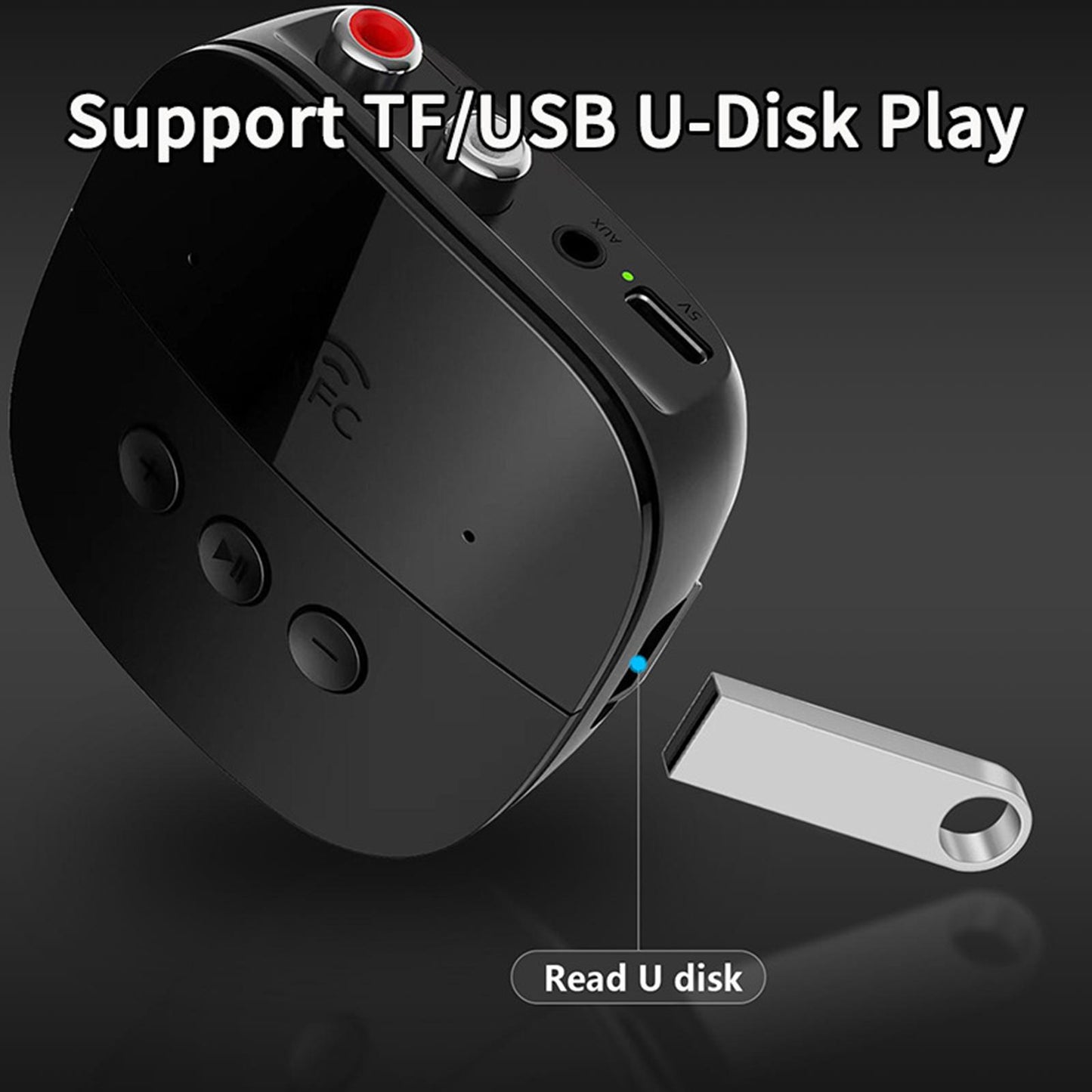 USB Bluetooth Receiver Wireless Audio Adapter for TV Car Stereo Sound System