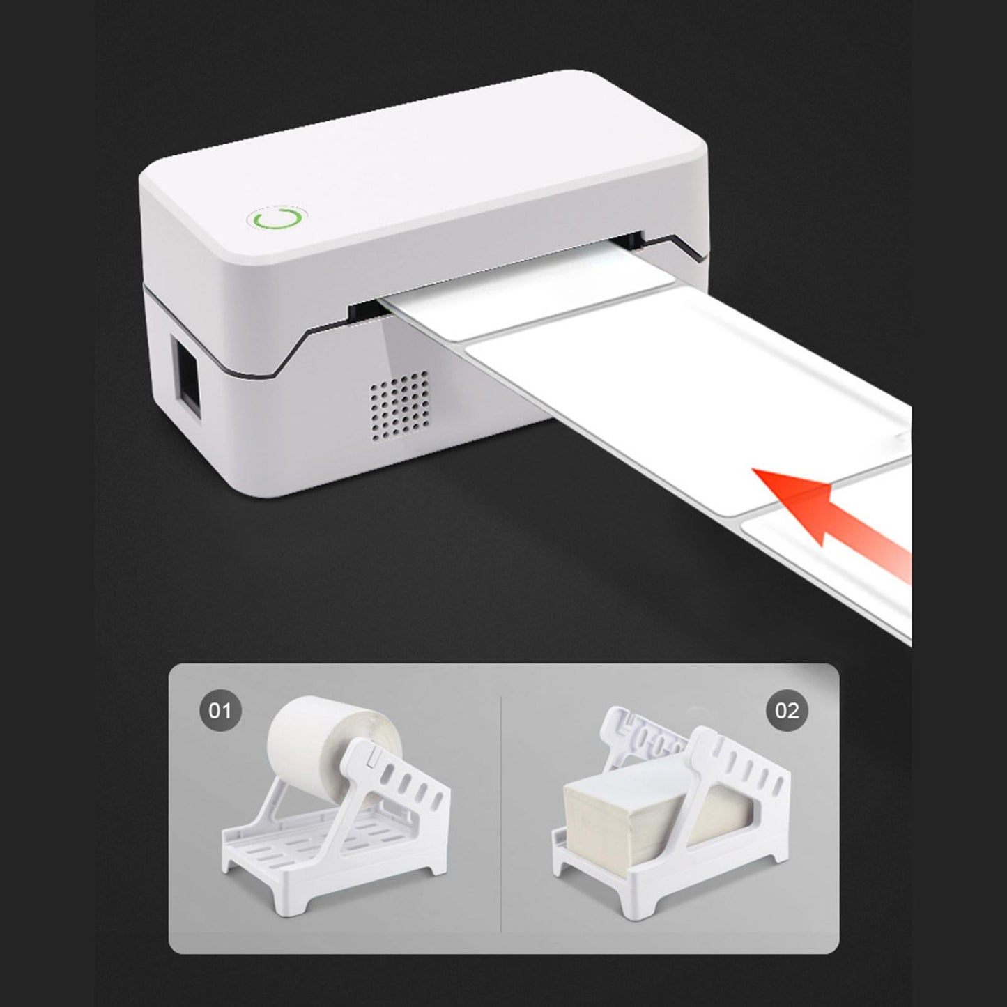 Label Label Printer Thermal Labels Printer for Shipping Warehouse ID Mailing BT and USB