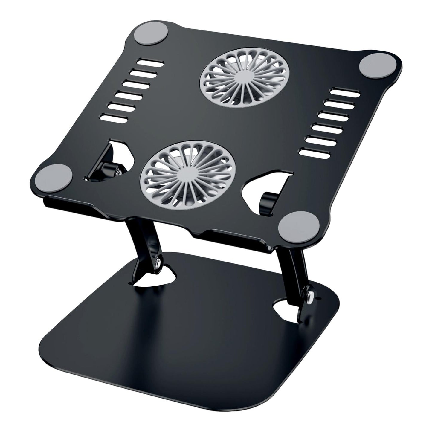 Laptop Stand with Cooling Fan USB Multi Angle Computer Stand for Notebook PC Black