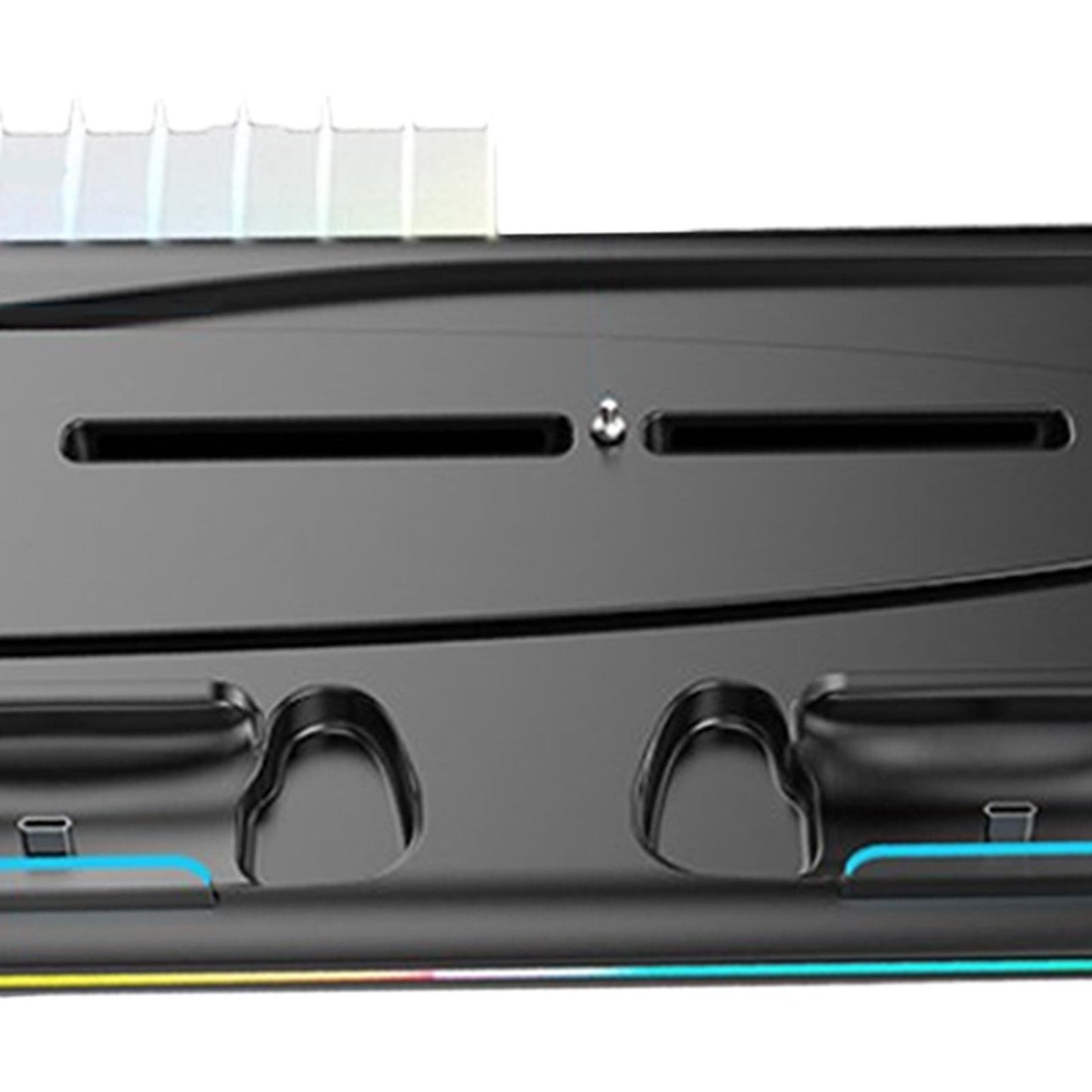 Cooling Stand Controller Charging Station Headphone Hook for PS5 Console Black